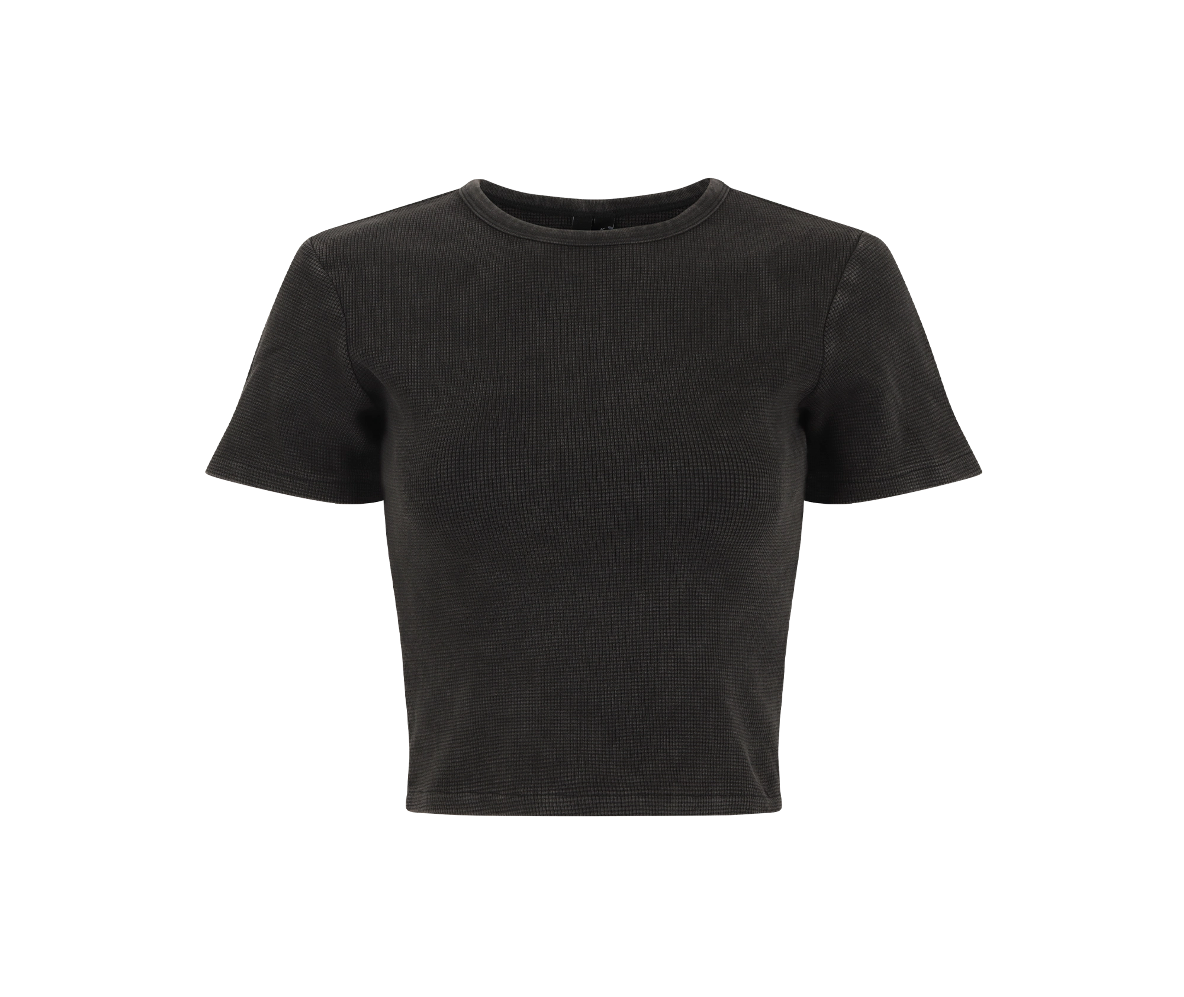 micro-waffle-tee-washed-black thumbnail