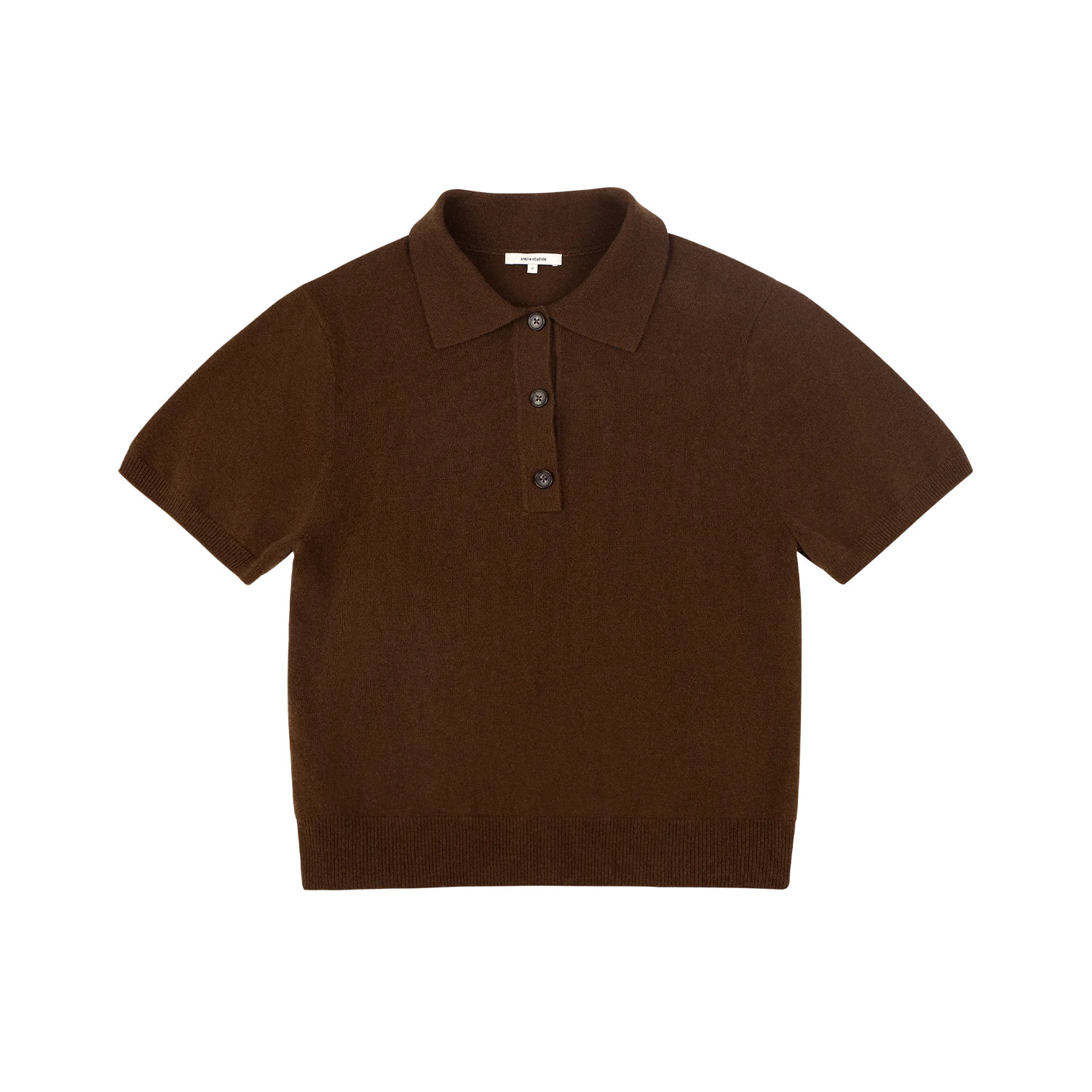 short sleeve cashmere knit polo black - entire studios short sleeve cashmere knit polo black - entire studios