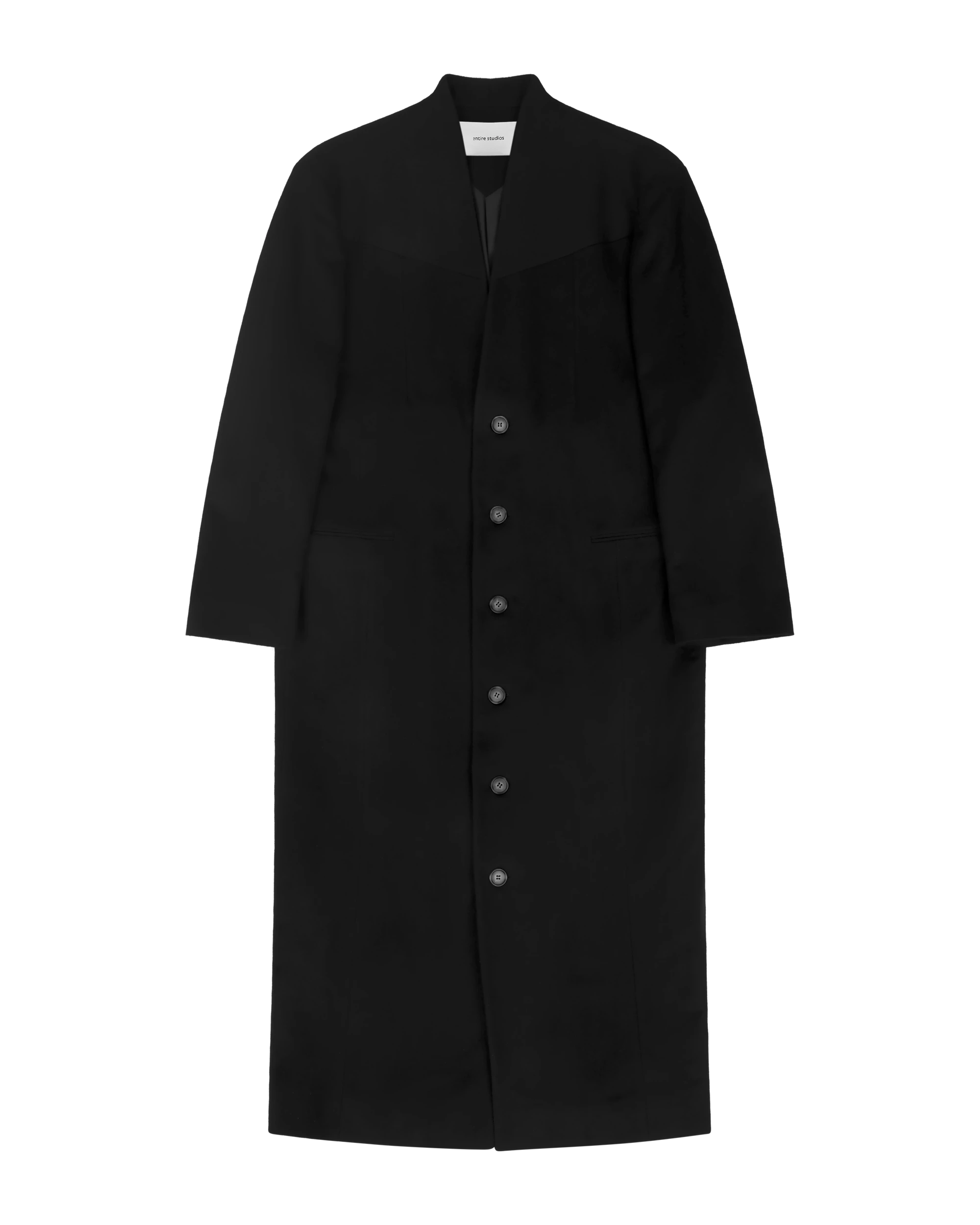 Mute Coat Black Wool - Image 3