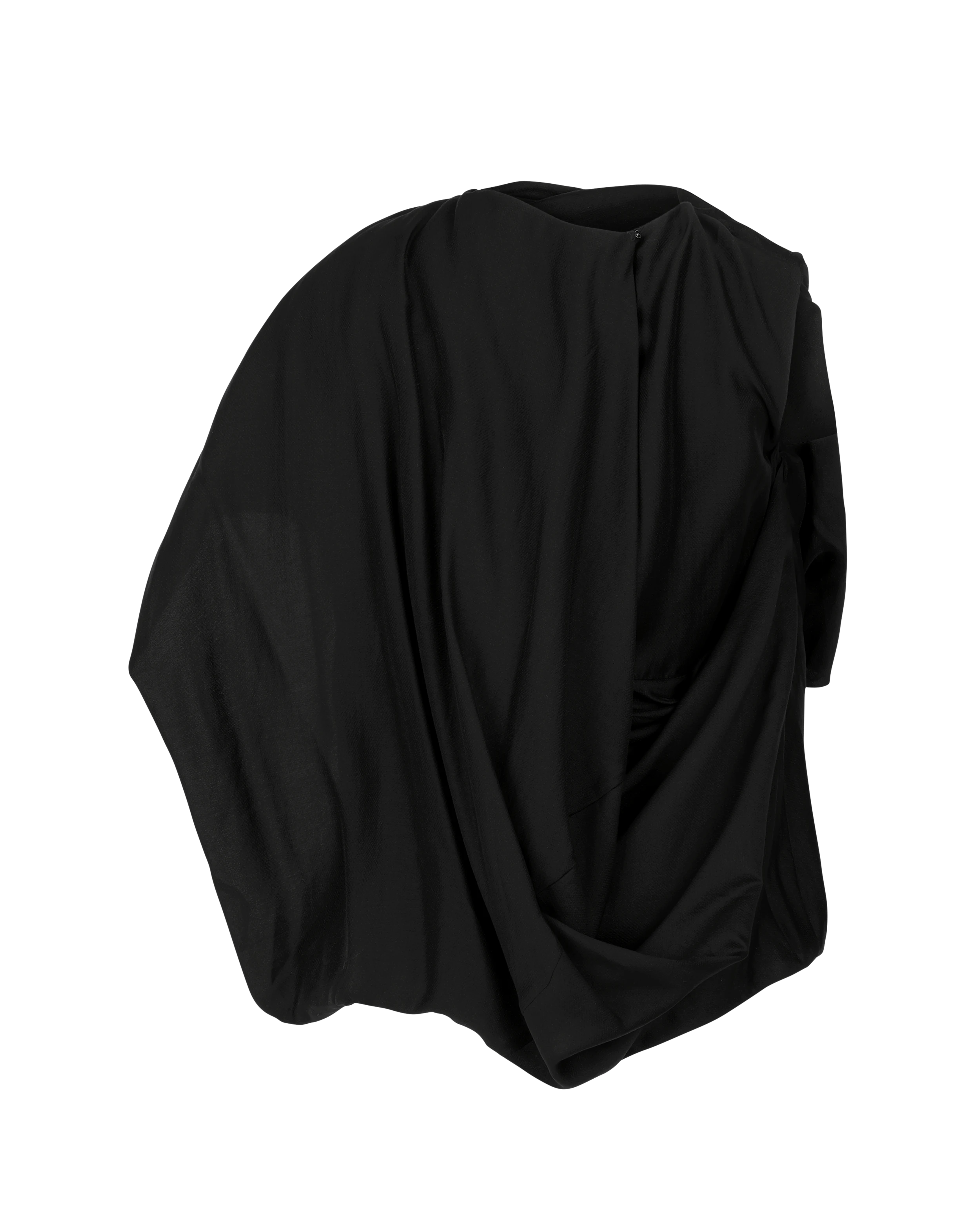 Side Drape Top Black - Image 2