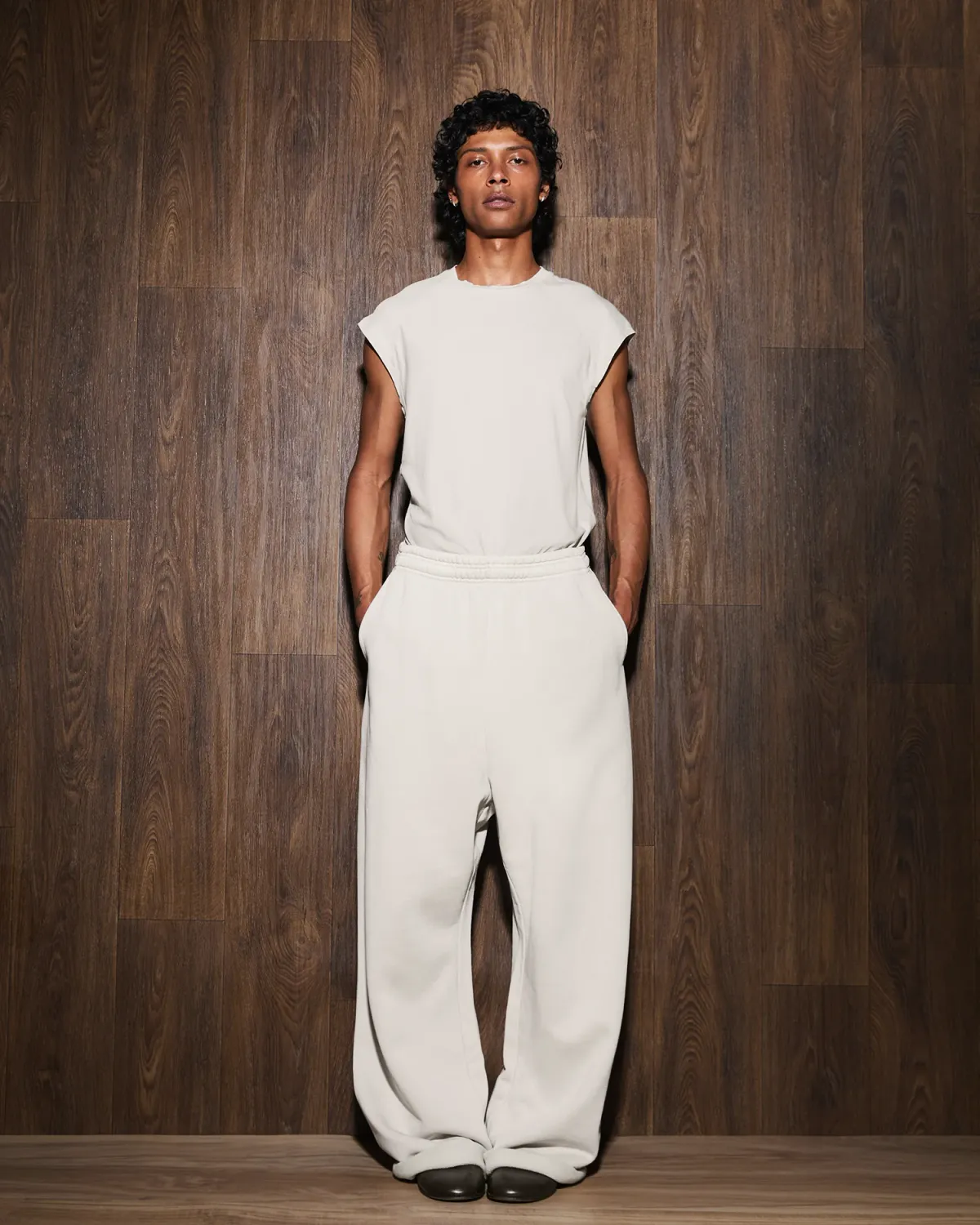 Cut Off Tank Off White - Image 4