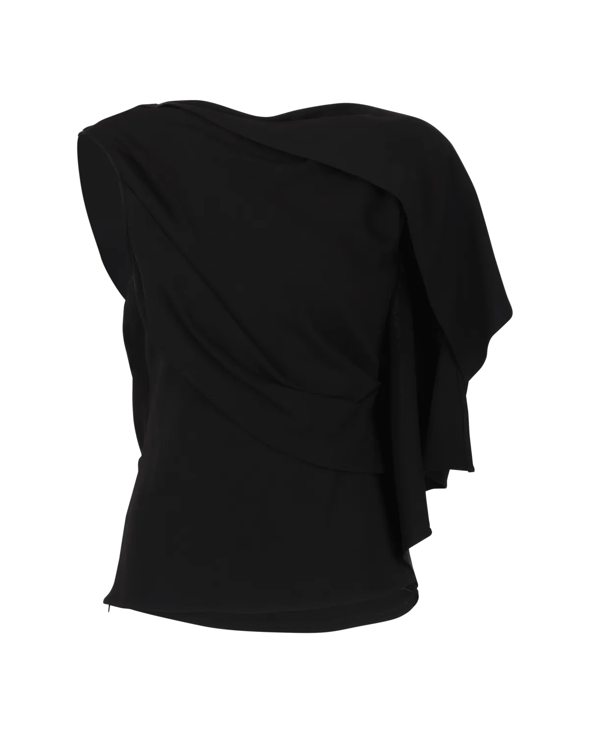 Odeon Draped Top Black - Image 2
