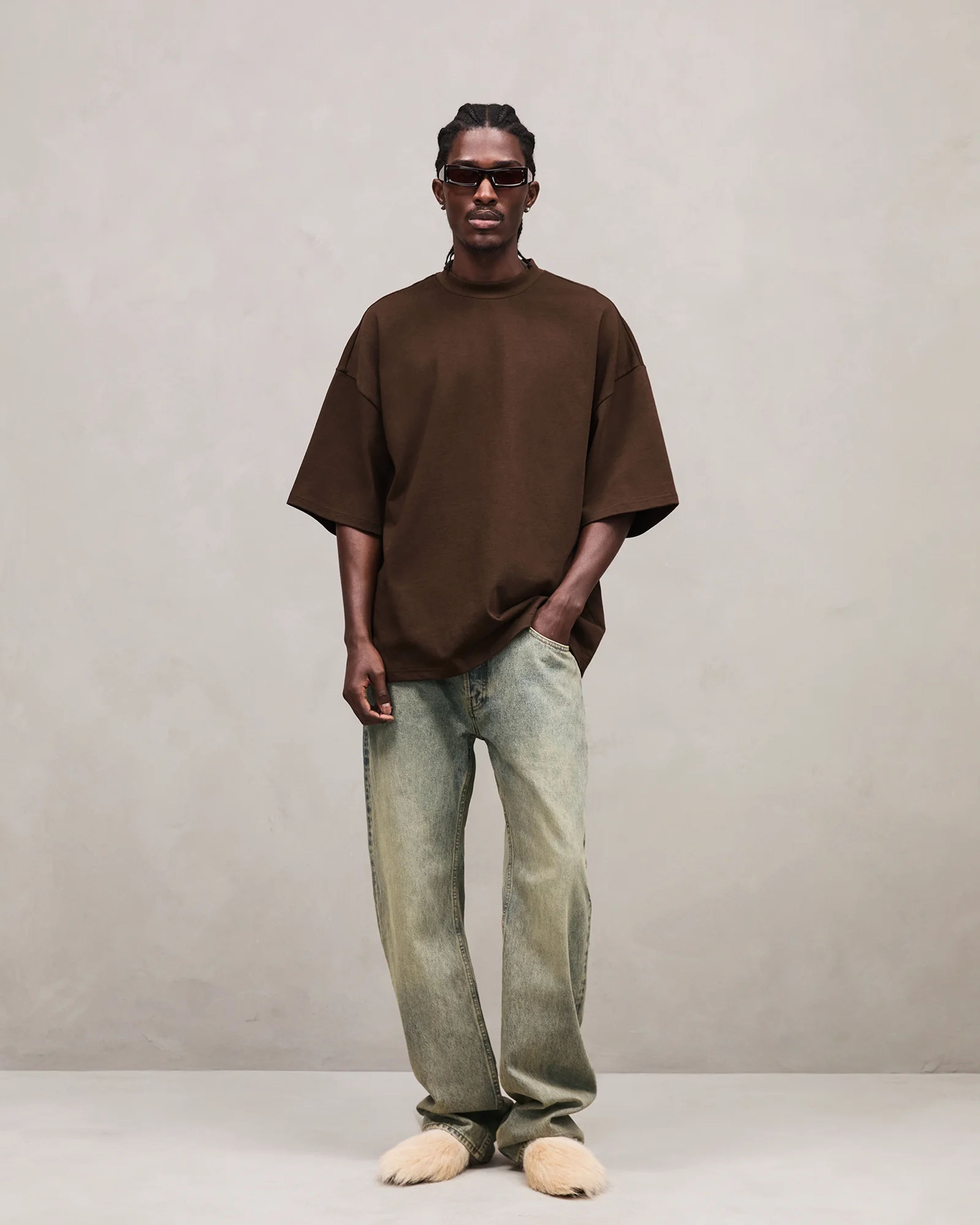 Heavy Boxy Tee Brunette - Image 1