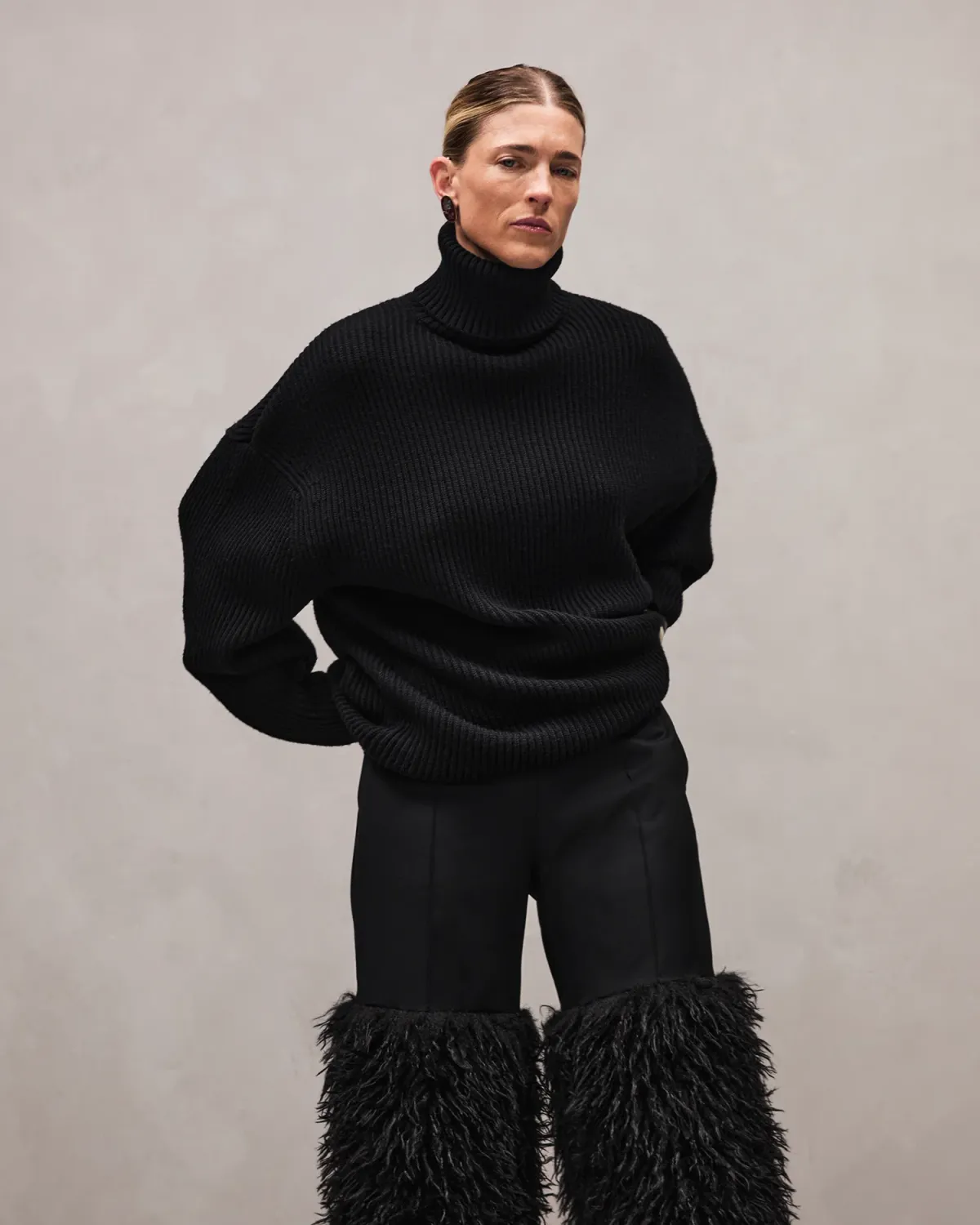 Chunky Turtleneck Black - Image 3