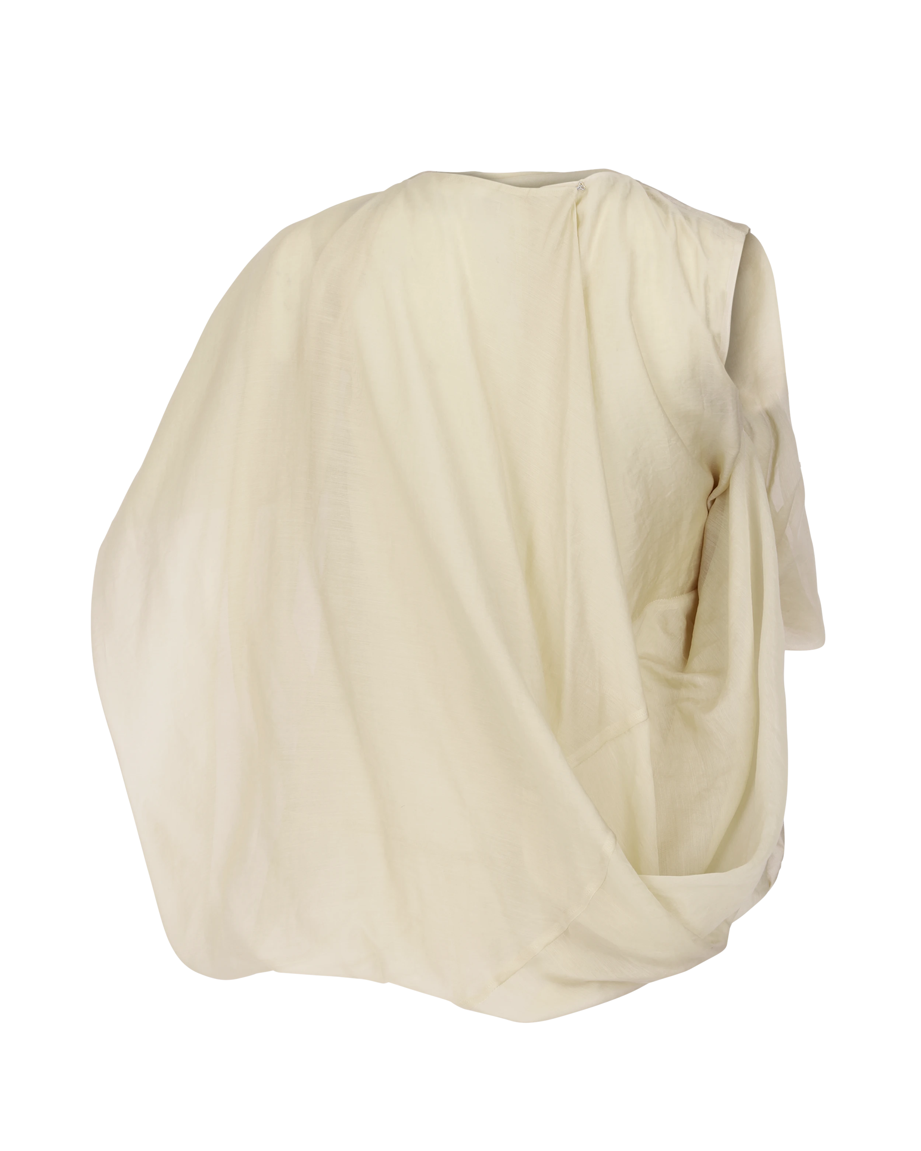 Side Drape Top Soft Tan - Image 2