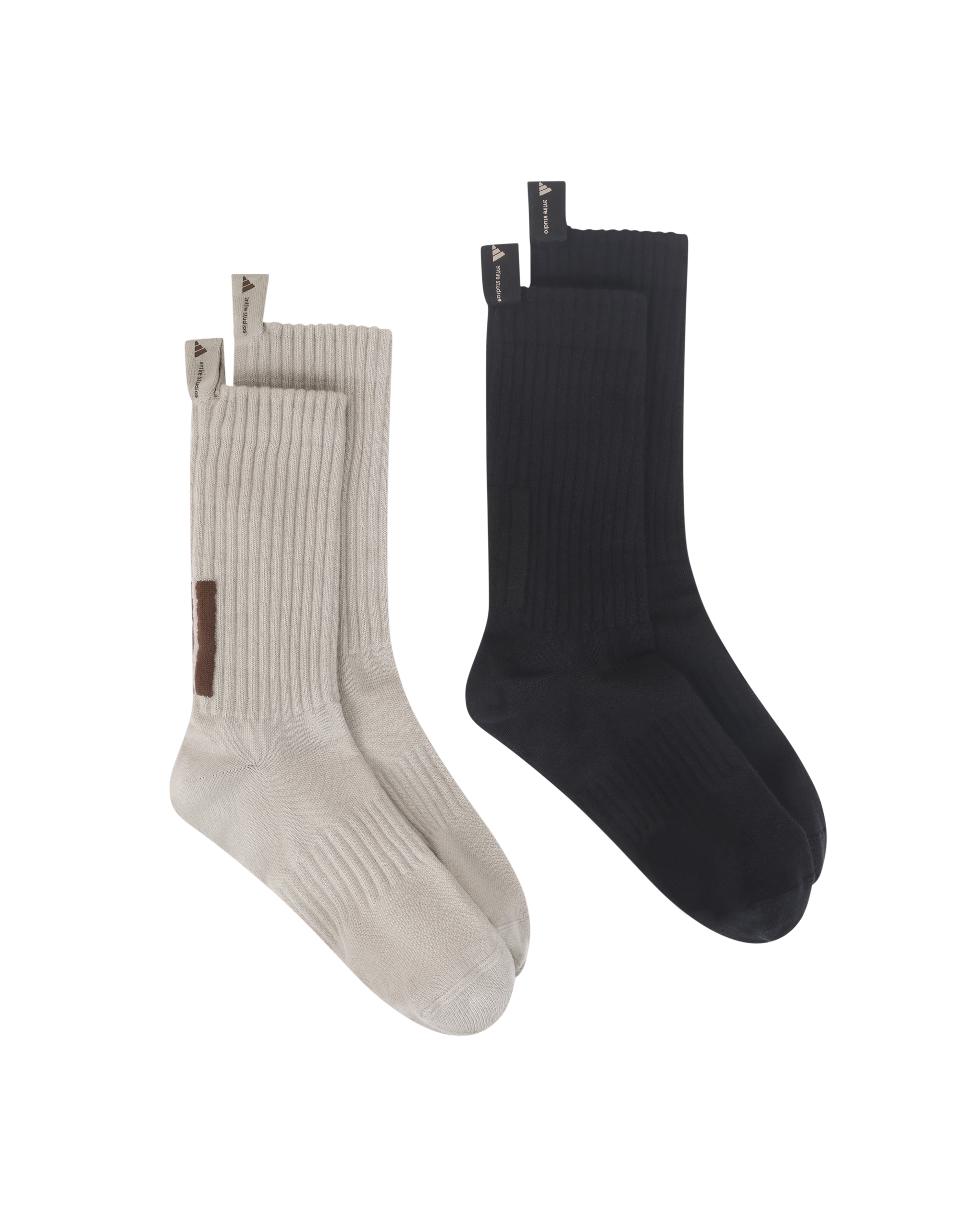 Regular Socks 2-Pair-Socks Black/Light Brown - Image 2