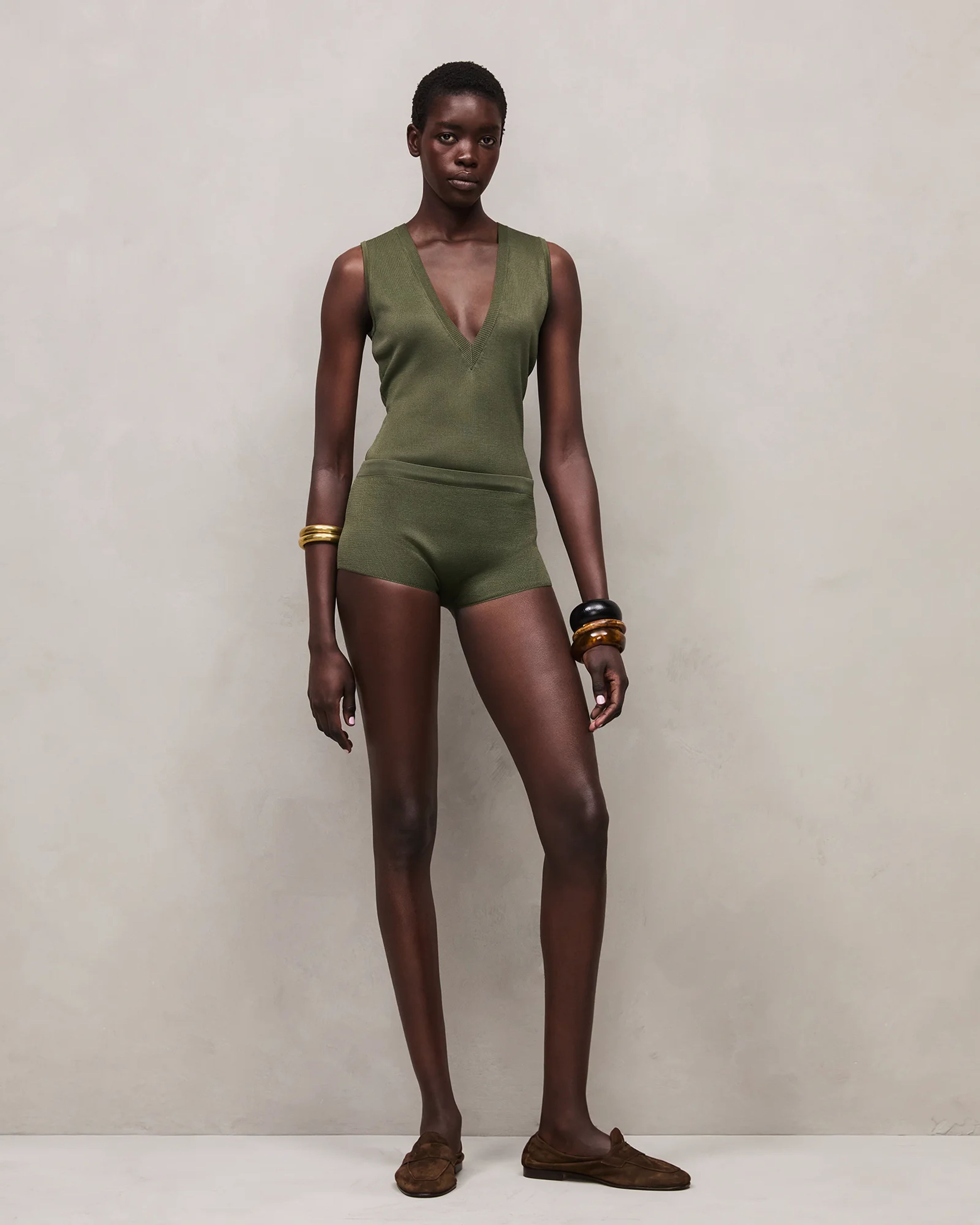 deep-v-neck-bodysuit-moss photo model