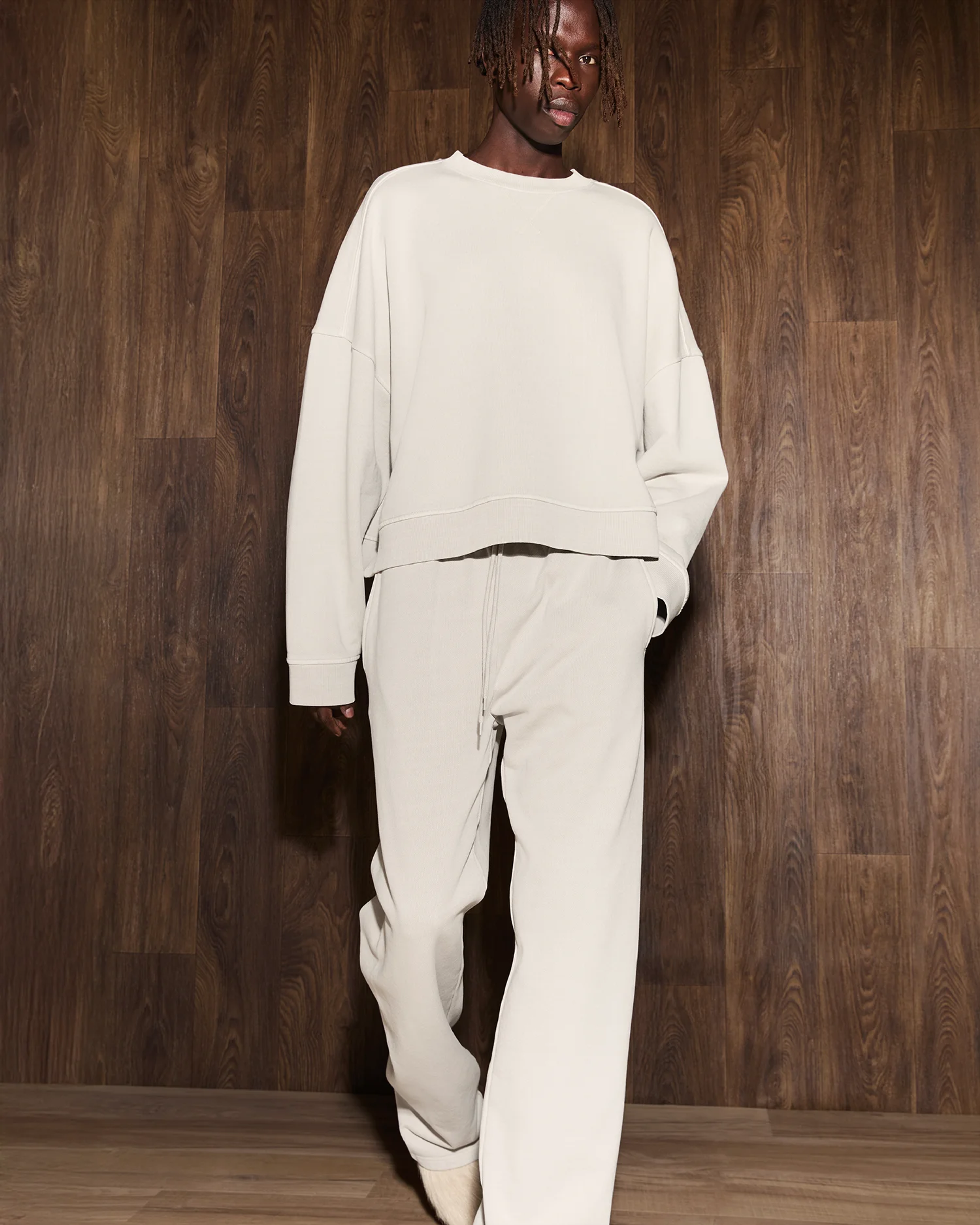 Straight Leg Sweatpant Off White - Image 2