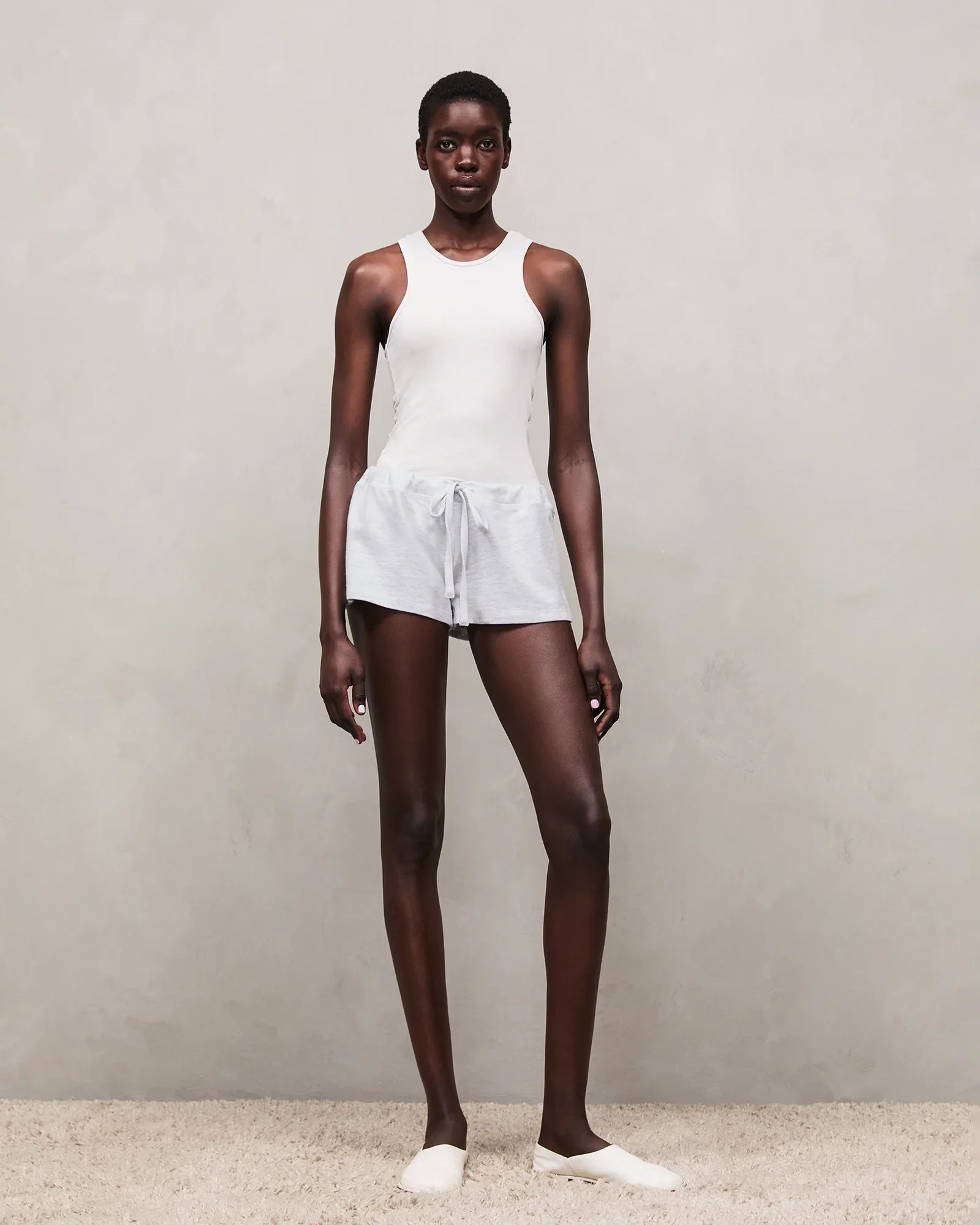 Lightweight Micro Shorts Heather Grey - Image 1