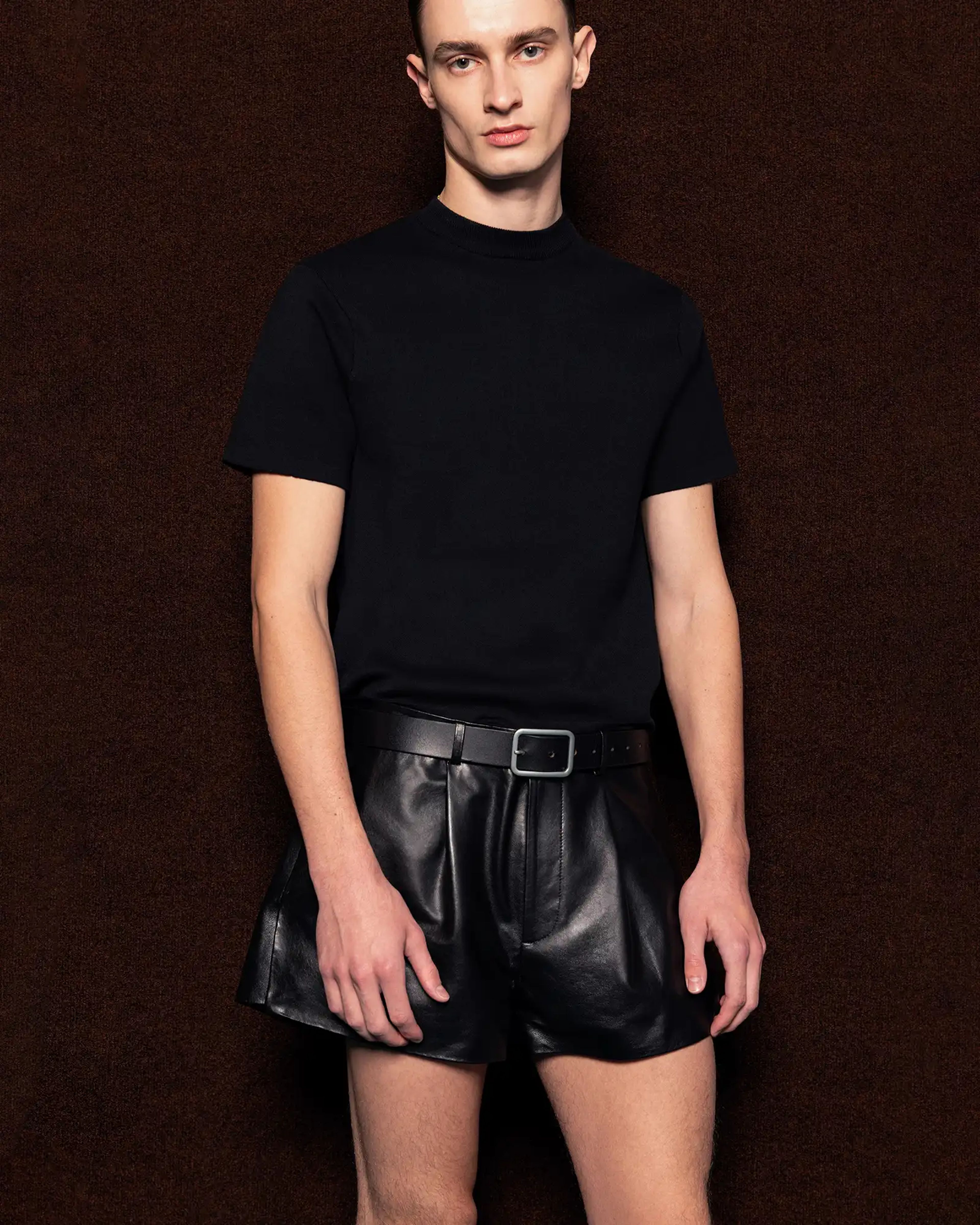 Puny Short Black Leather - Image 2
