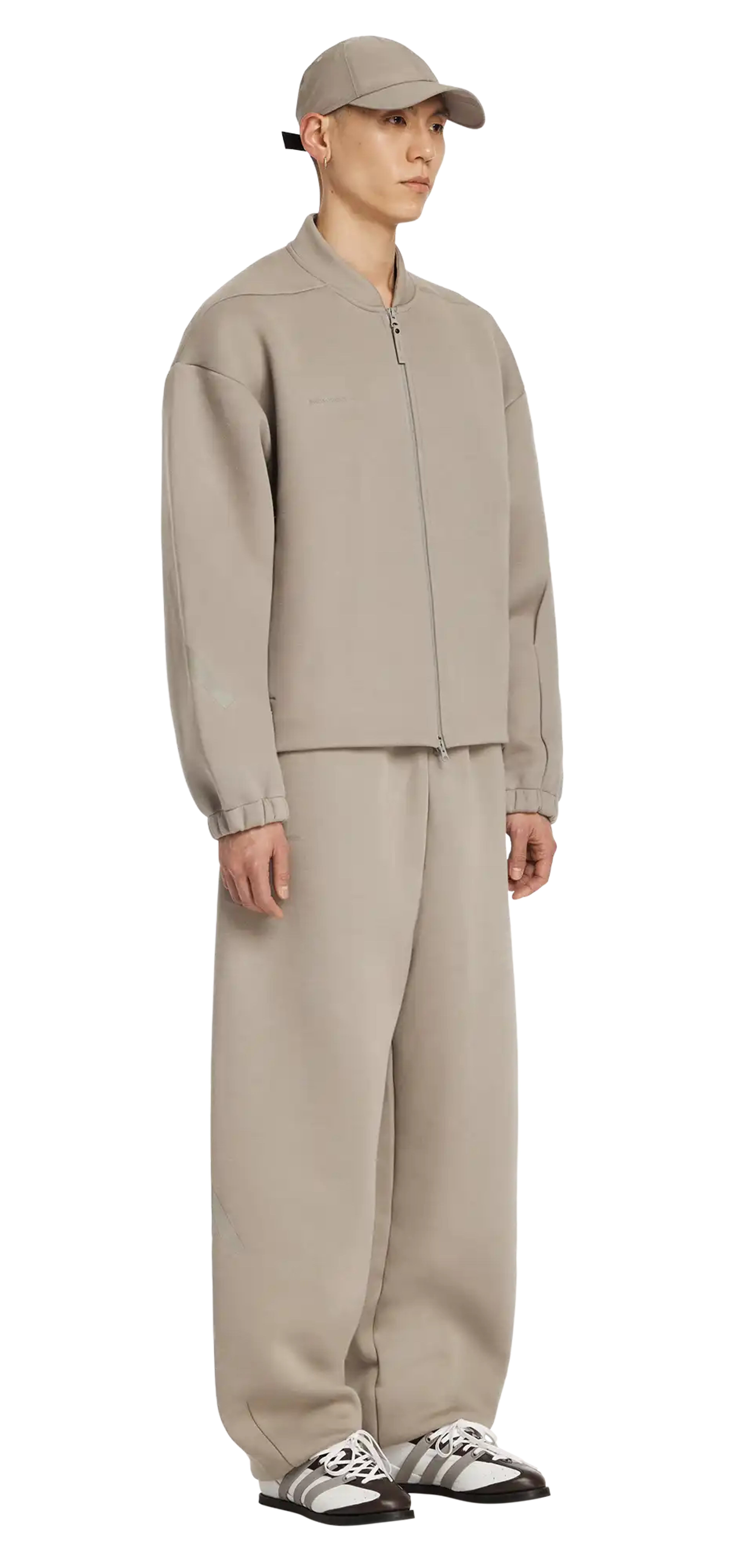 z.n.e. full zip knit putty beige - entire studios