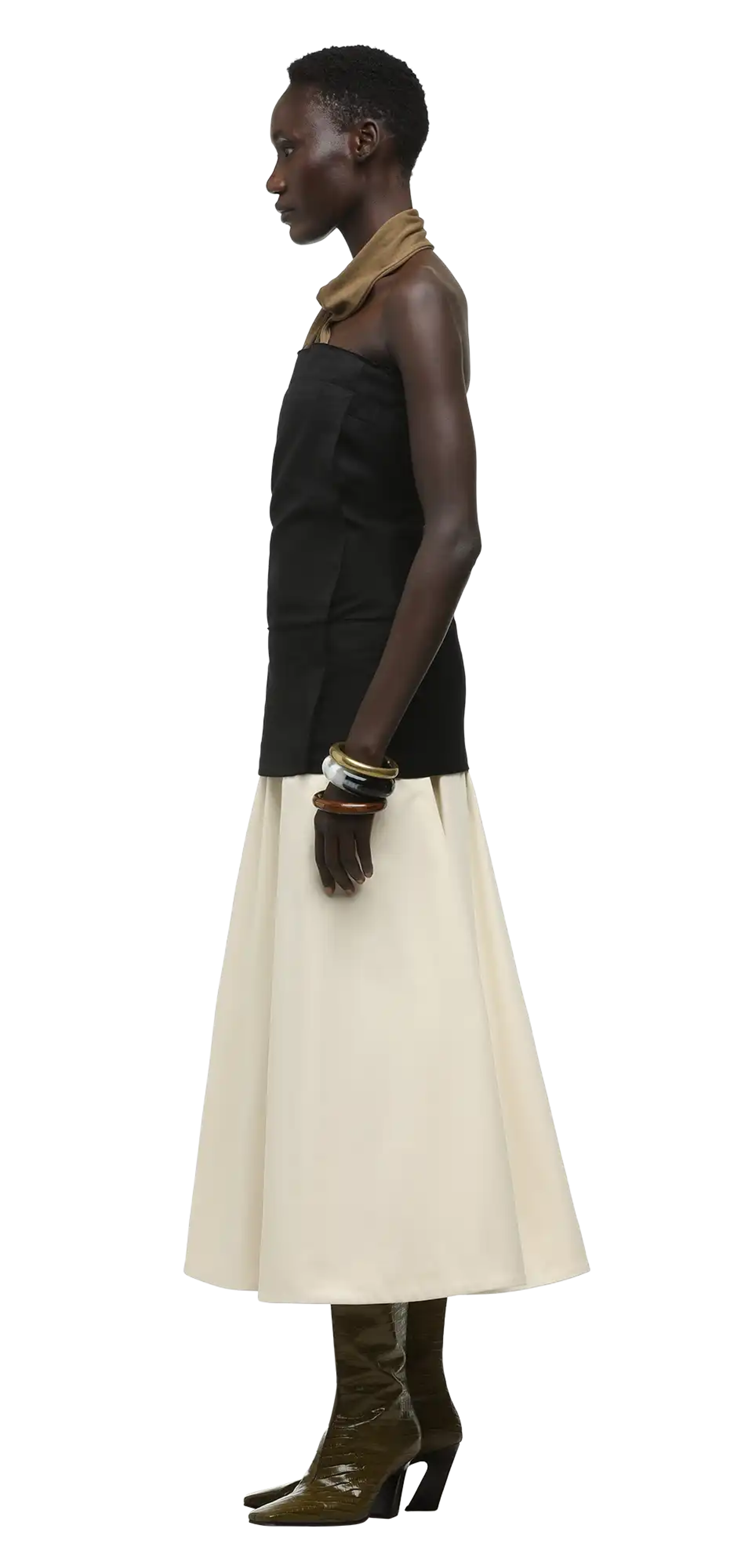 raw-tube-black character left view