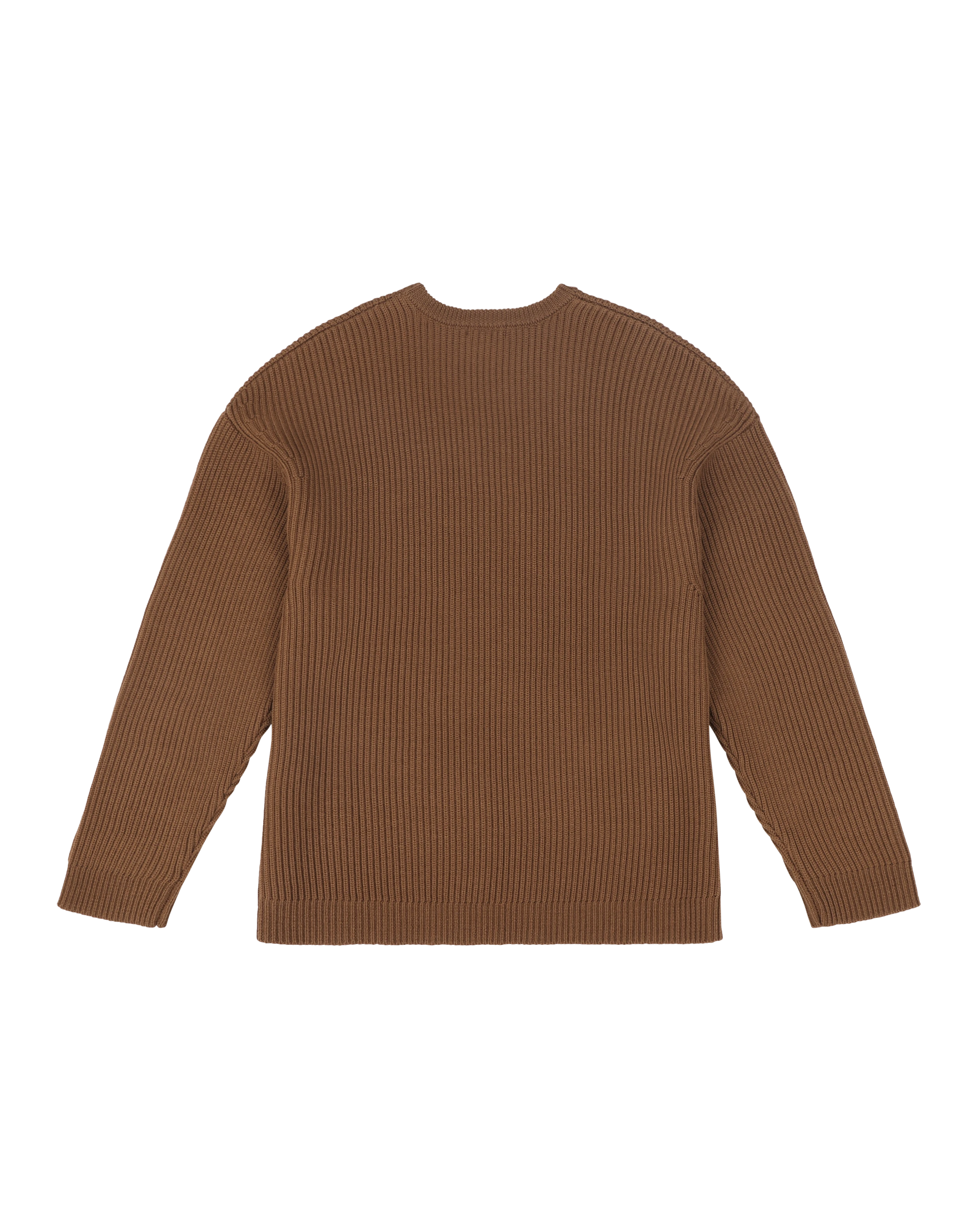 Oversize Knit Crewneck Tobacco - Image 4