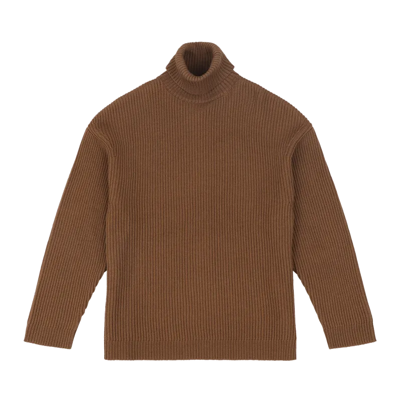 chunky-turtleneck-tobacco garment view
