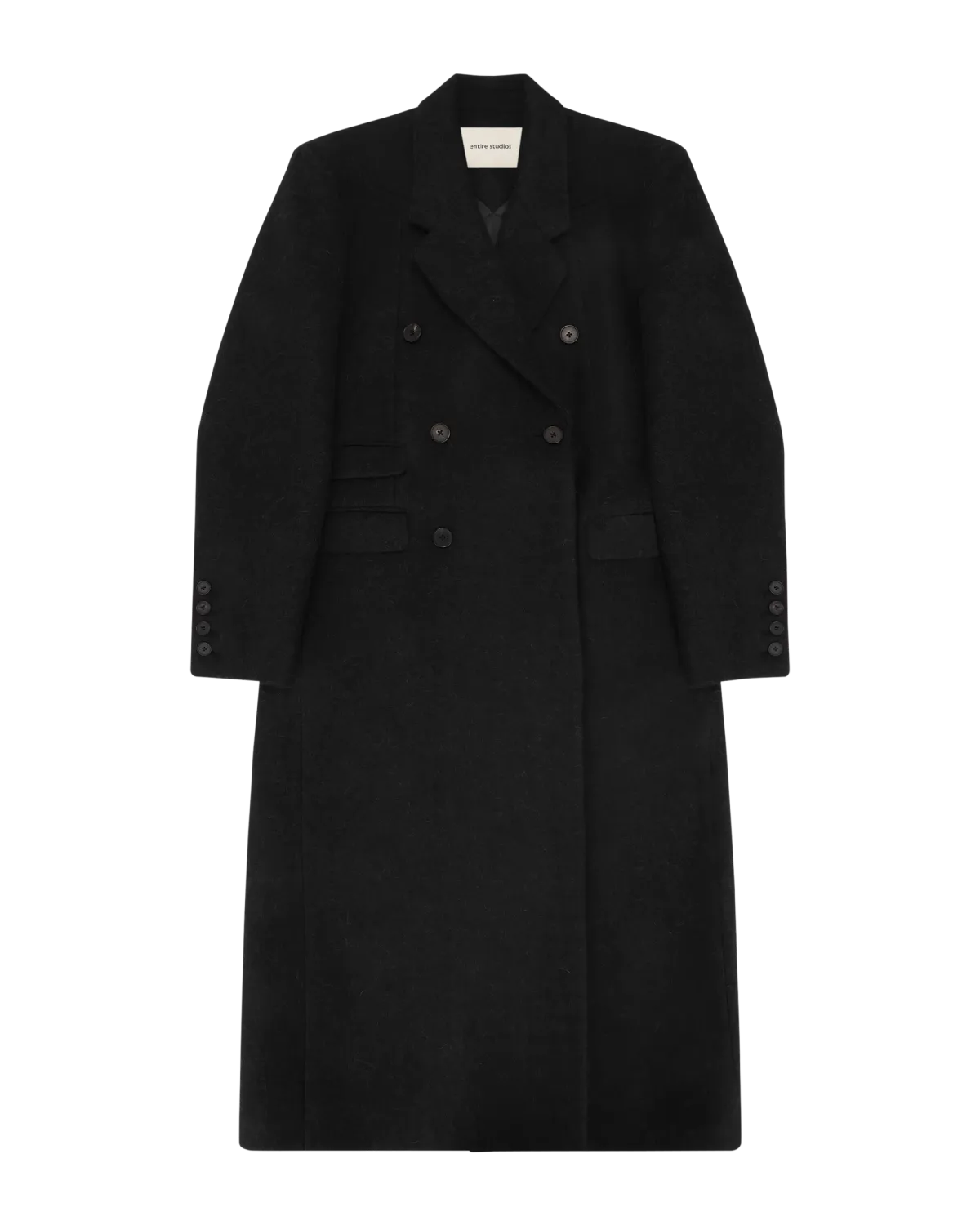 Dual Tailored Coat Black - Image 4