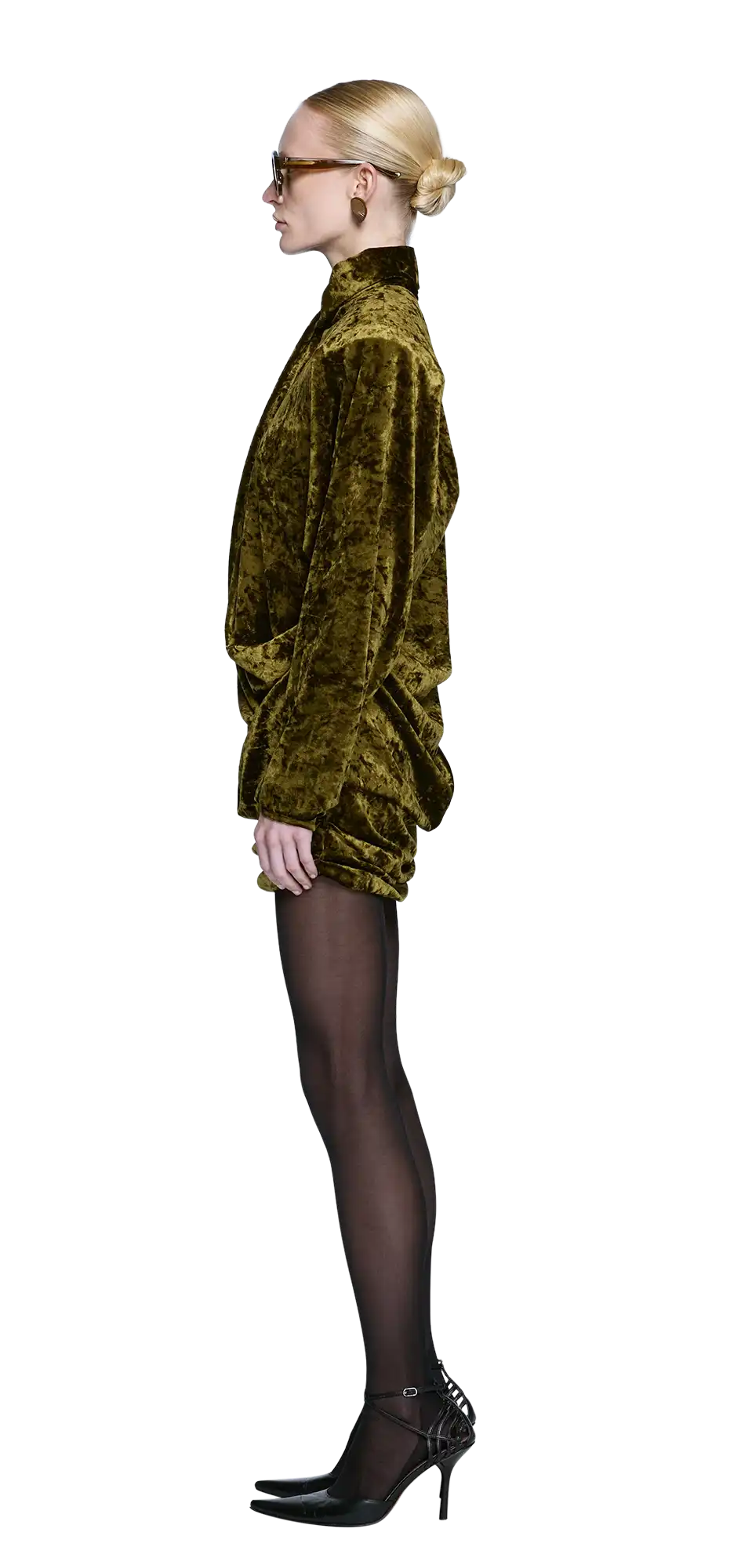 dalters-mini-dress-tapestry-green character left view