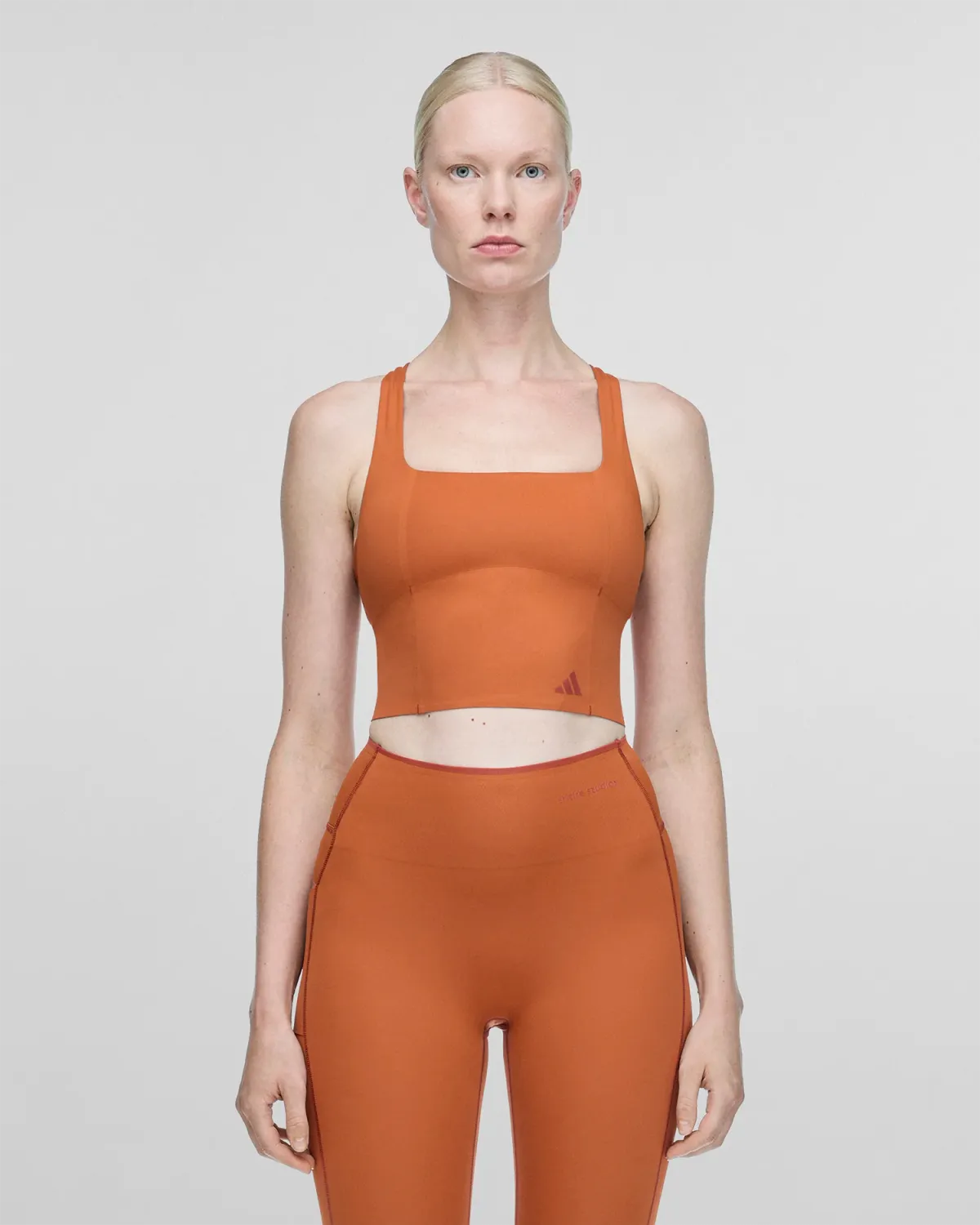 Optime Training Medium Support Bra Tank Fox Red - Image 3