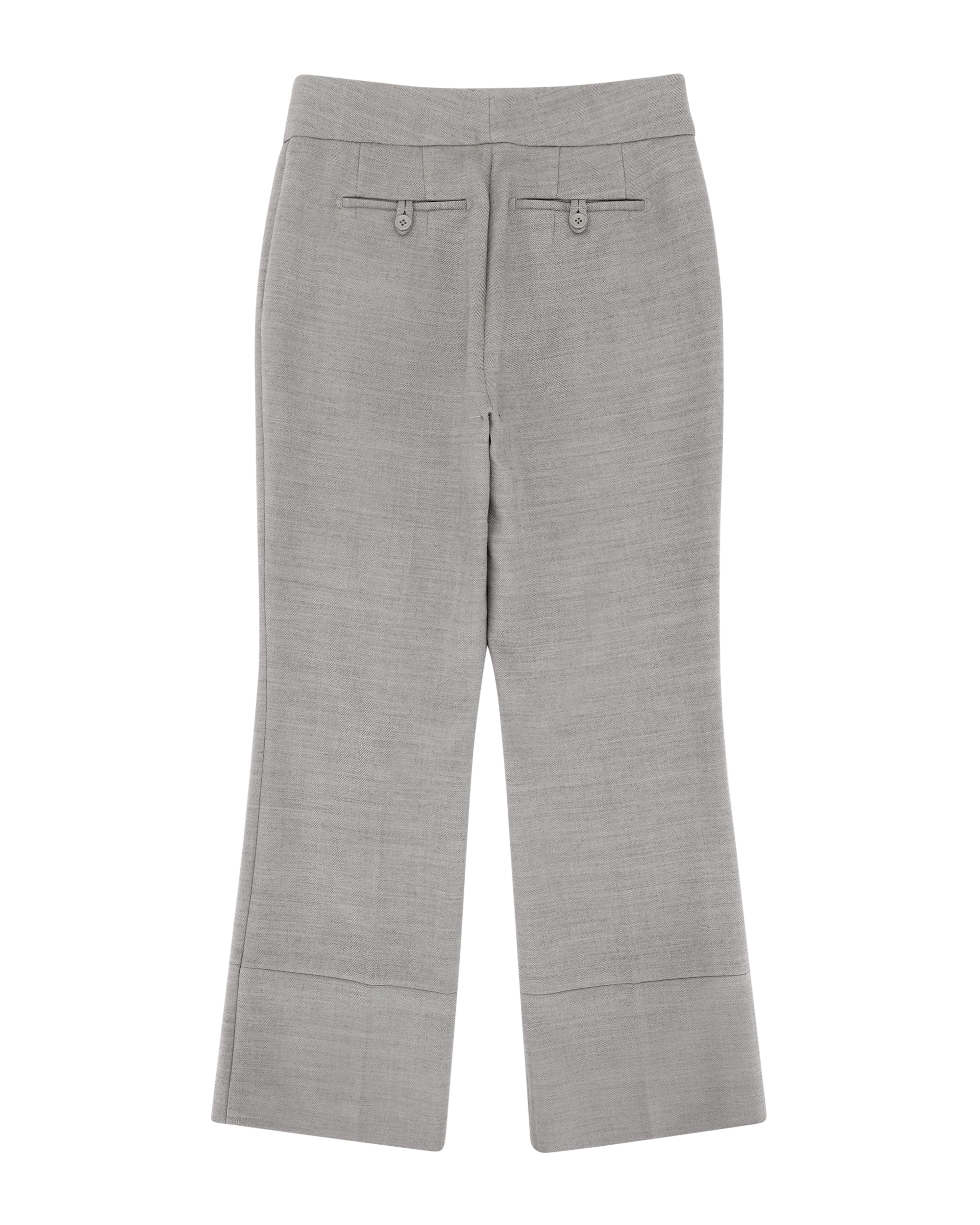 Step Hem Pants Warm Grey - Image 2
