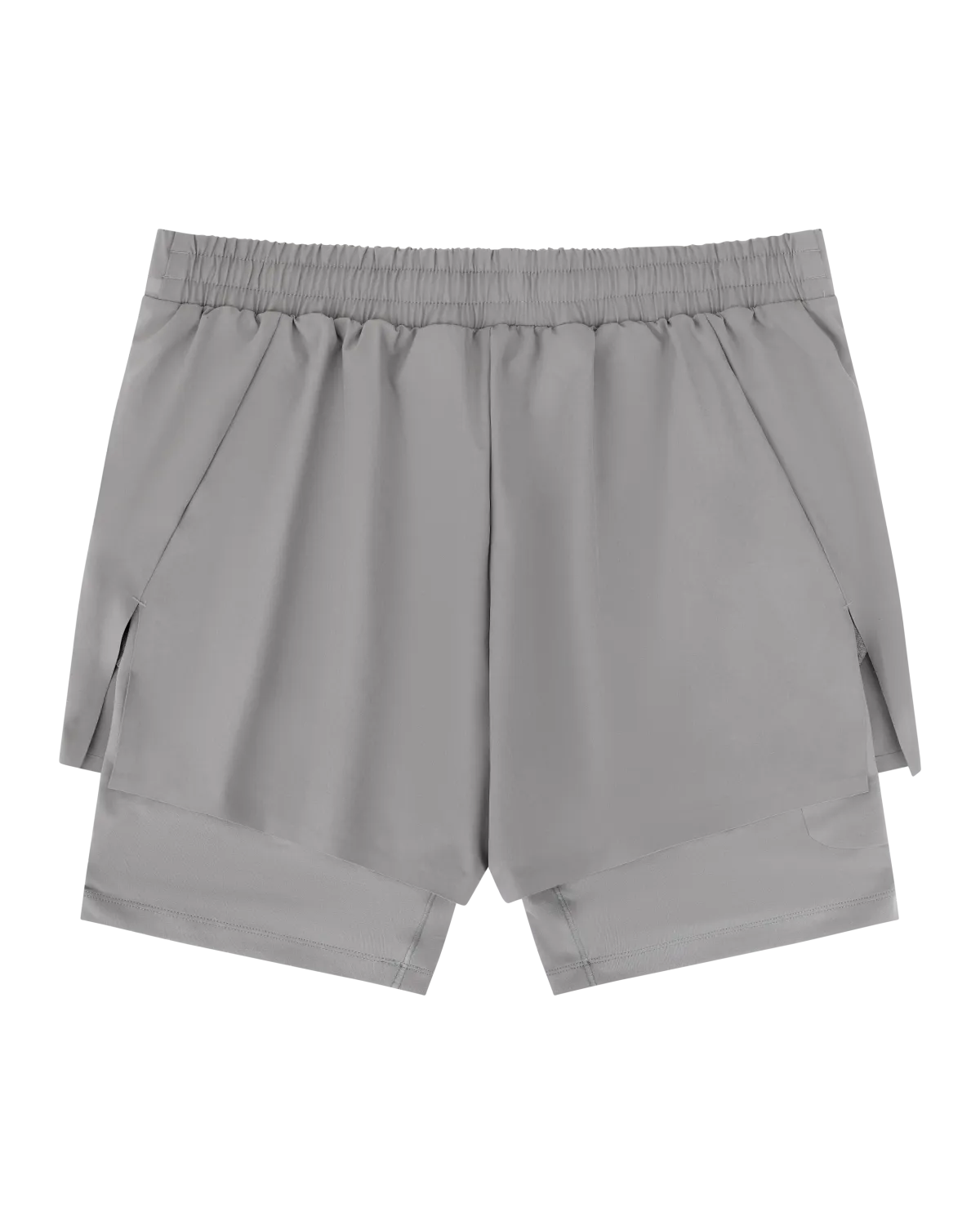 D4T Training 2in1 Shorts Dove Grey - Image 3
