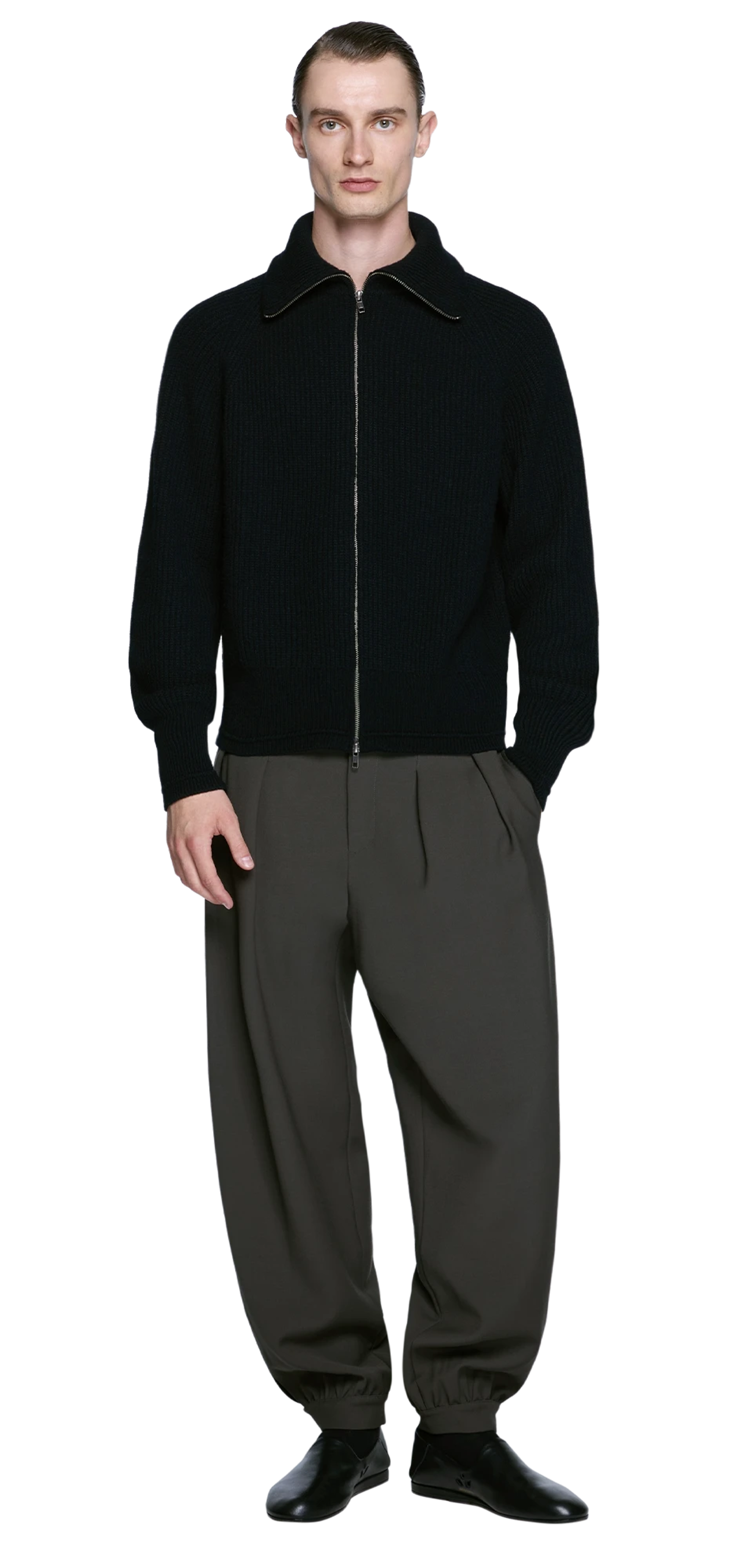 blimp-full-zip-black character front view