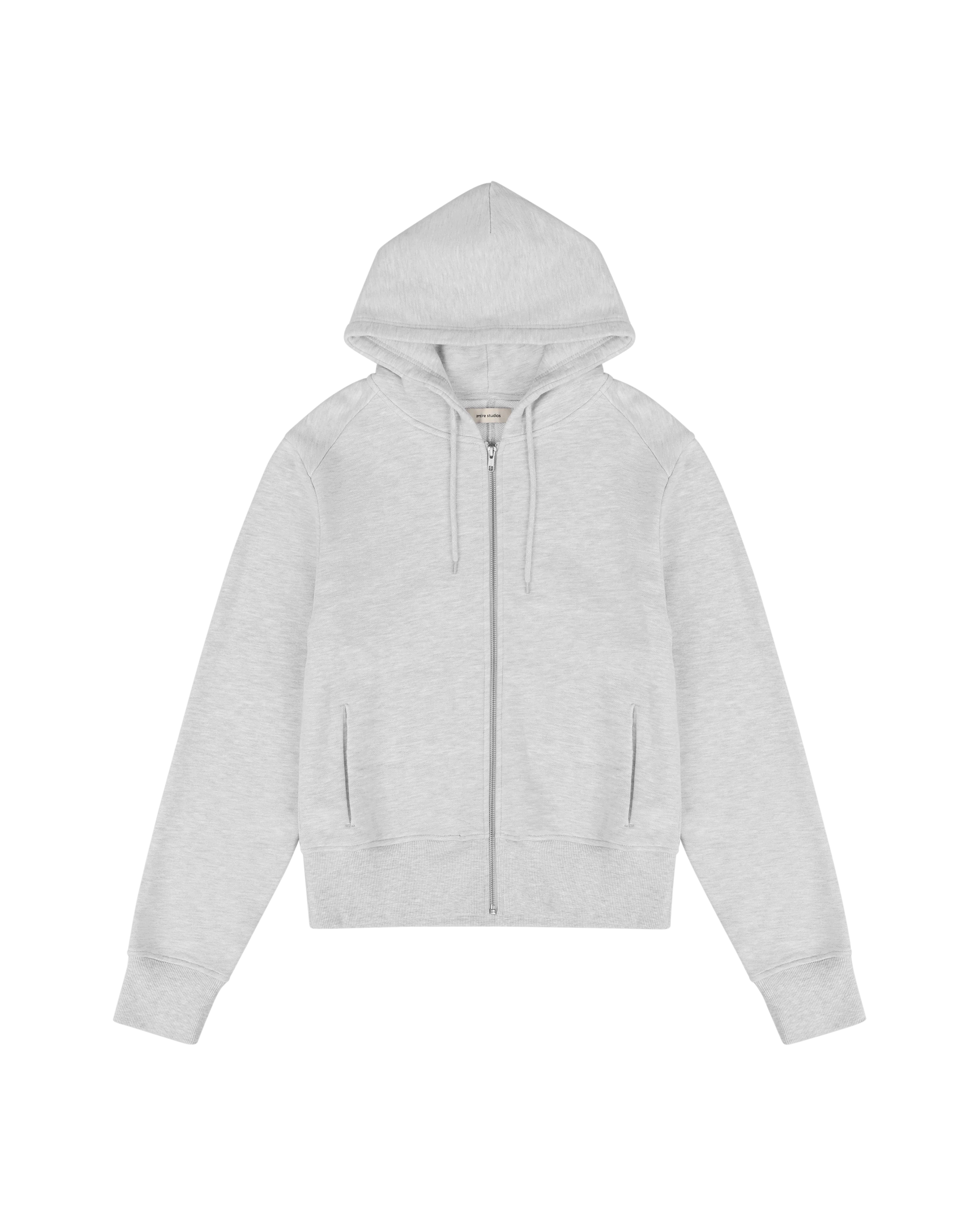 Slim Zip Up Heather Grey - Image 6