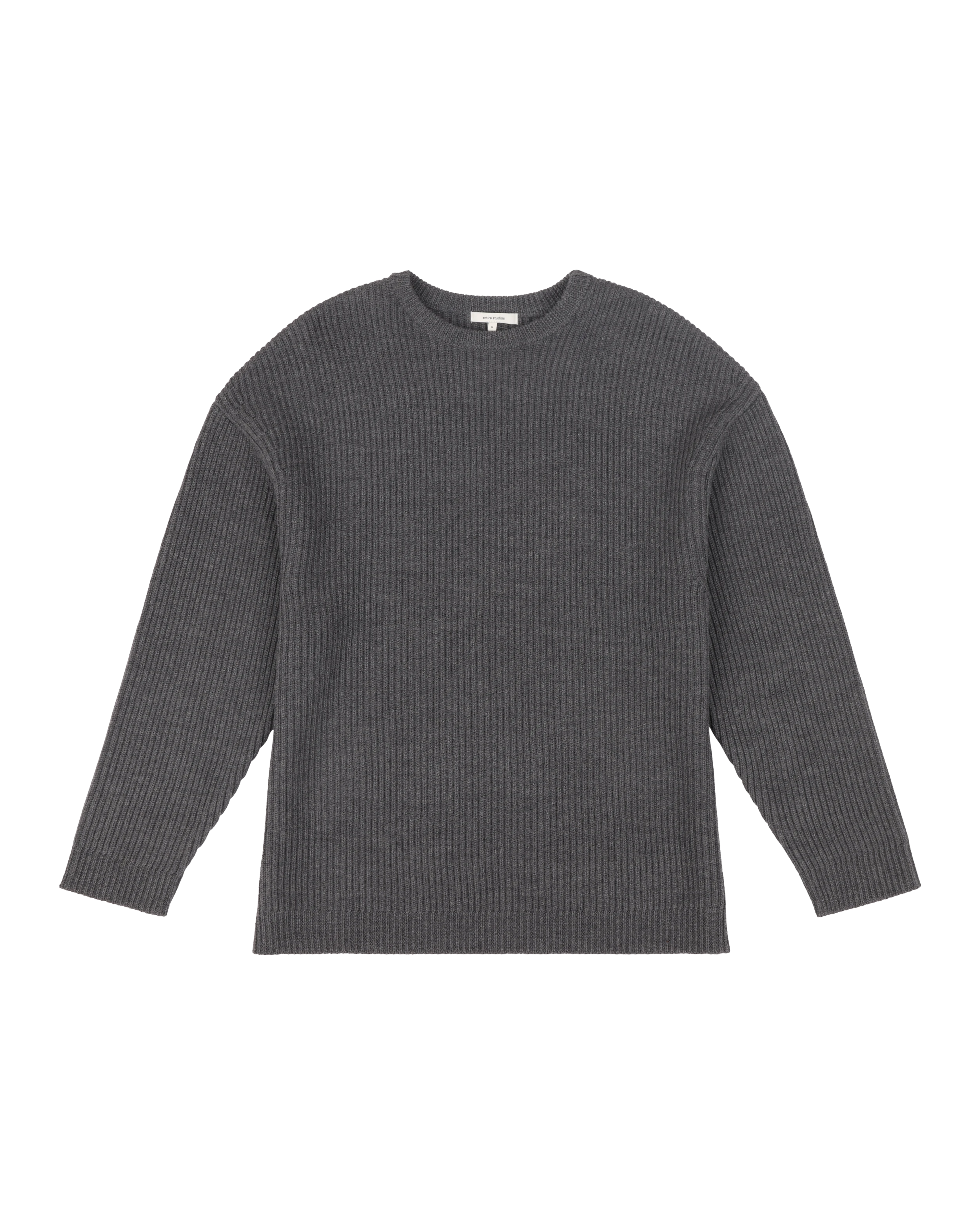 Oversize Knit Crewneck Concrete - Image 4