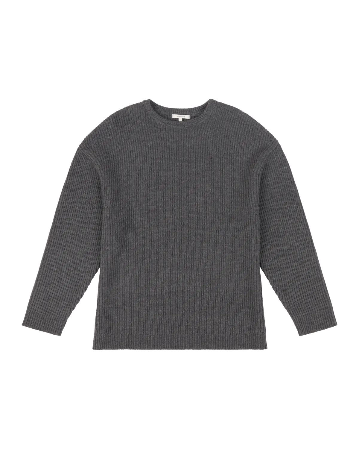 Oversize Knit Crewneck Concrete - Image 4