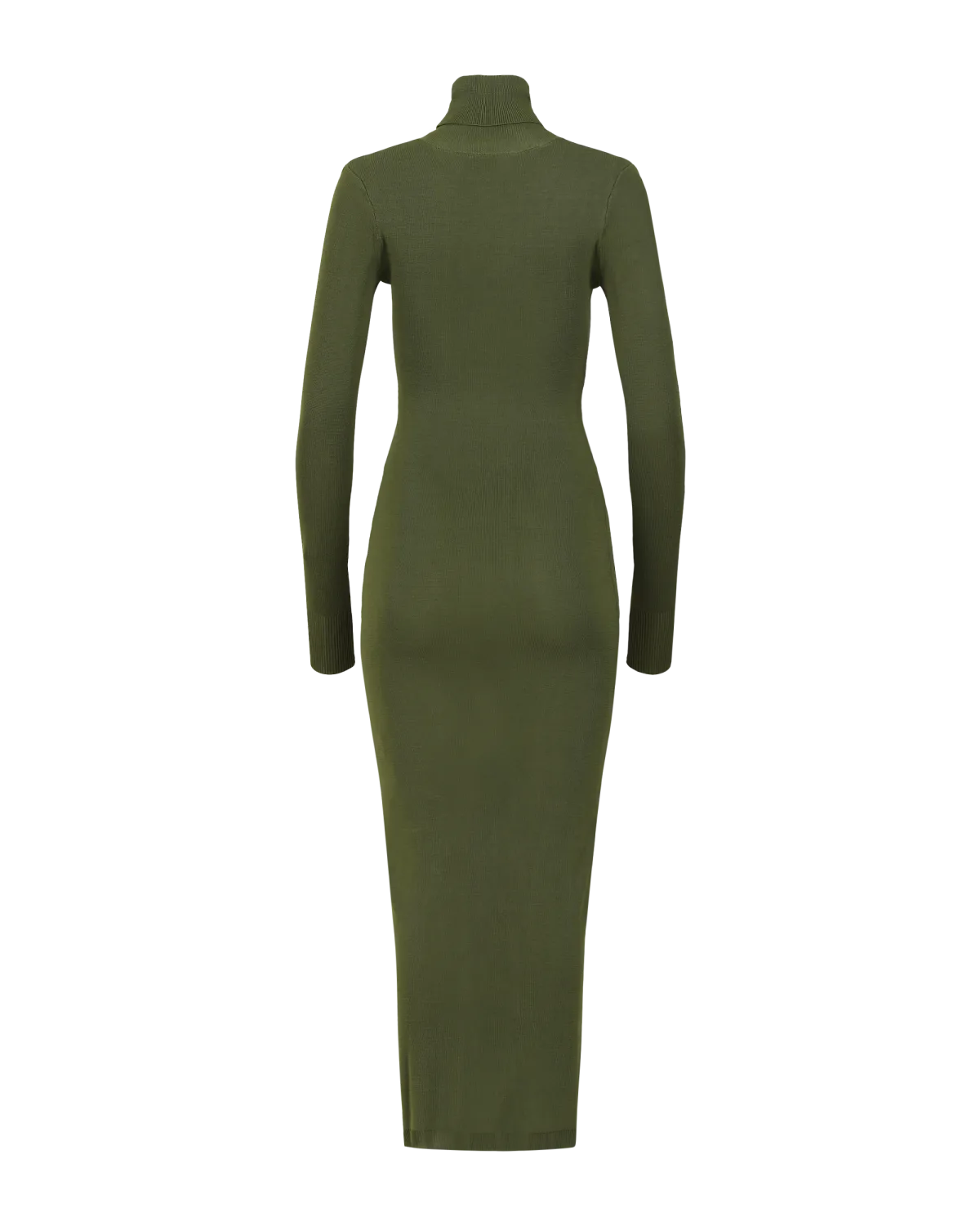 Turtleneck Midi Dress Moss - Image 5