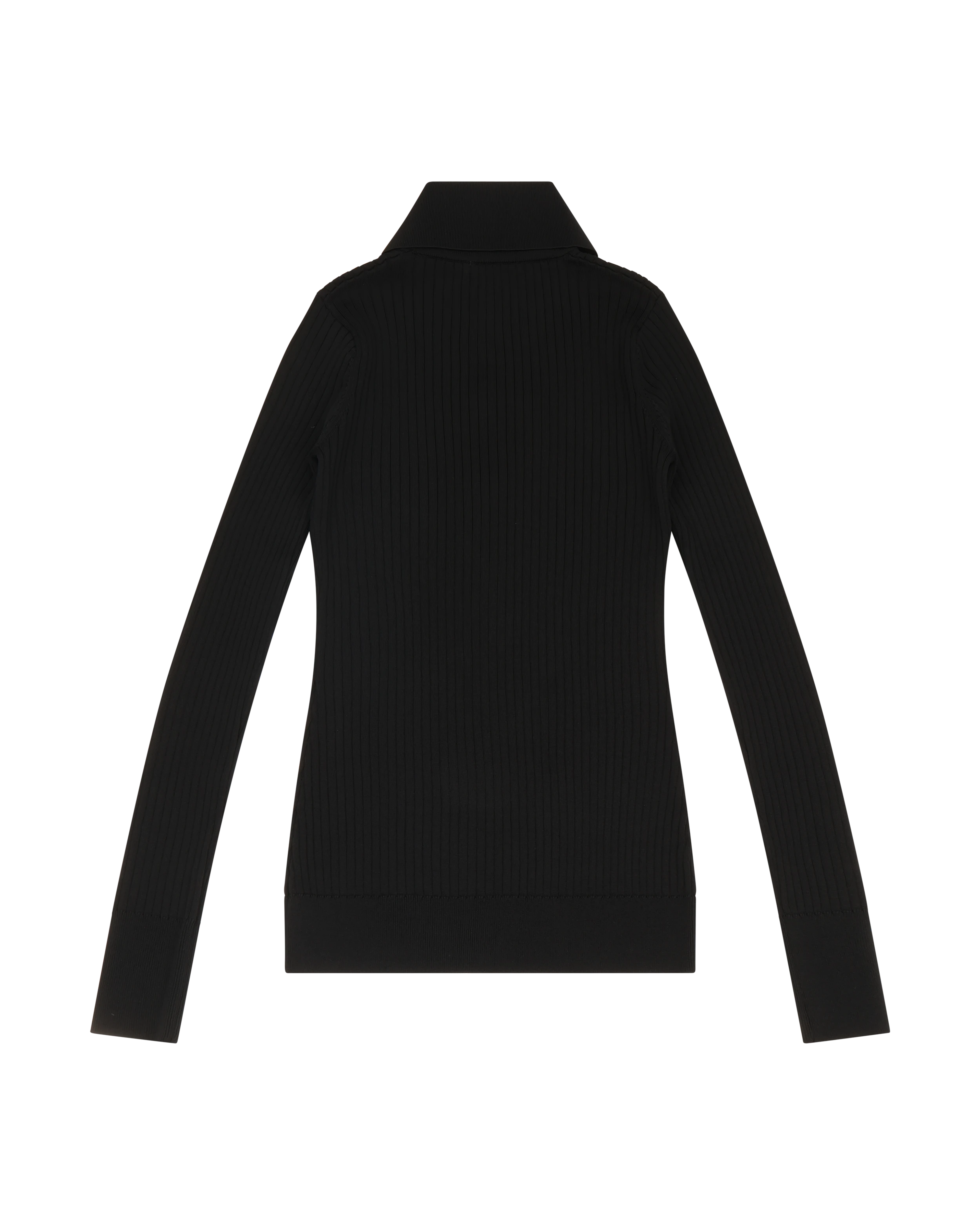 High Neck Henley Black - Image 3