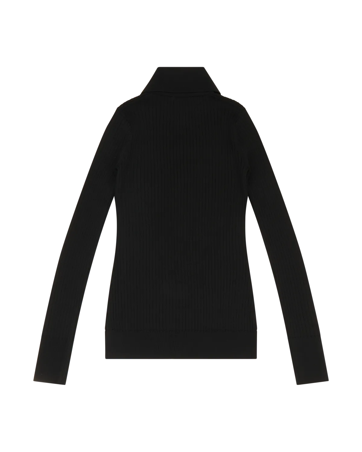 High Neck Henley Black - Image 3