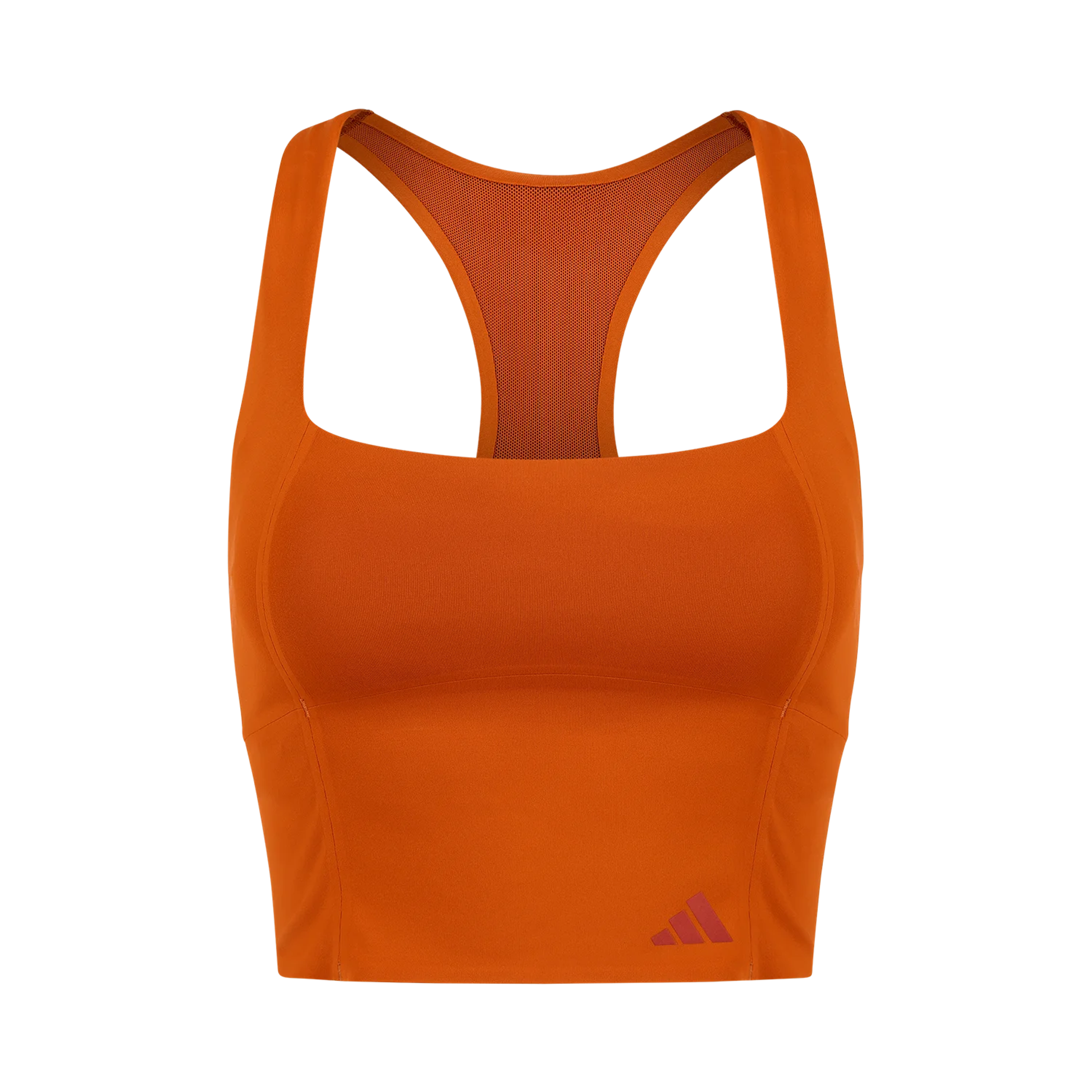 optime-training-medium-support-bra-tank-fox-red garment view