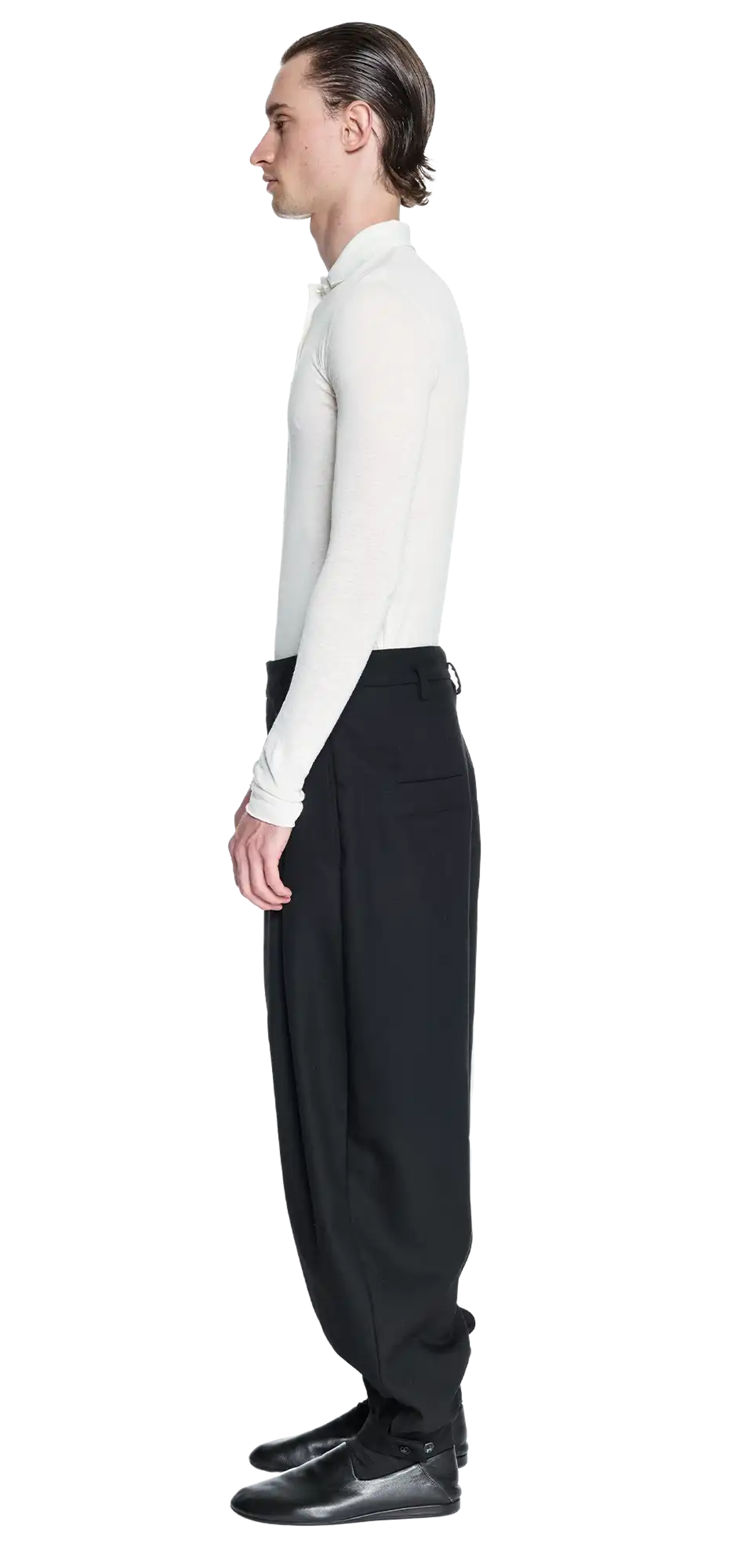 park-trouser-black-wool character left view