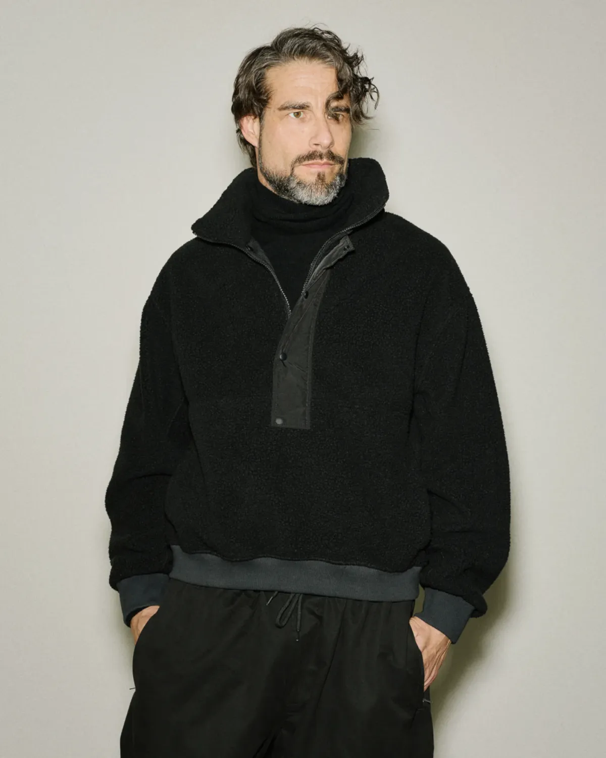 System Half Zip Fleece Onyx - Image 2