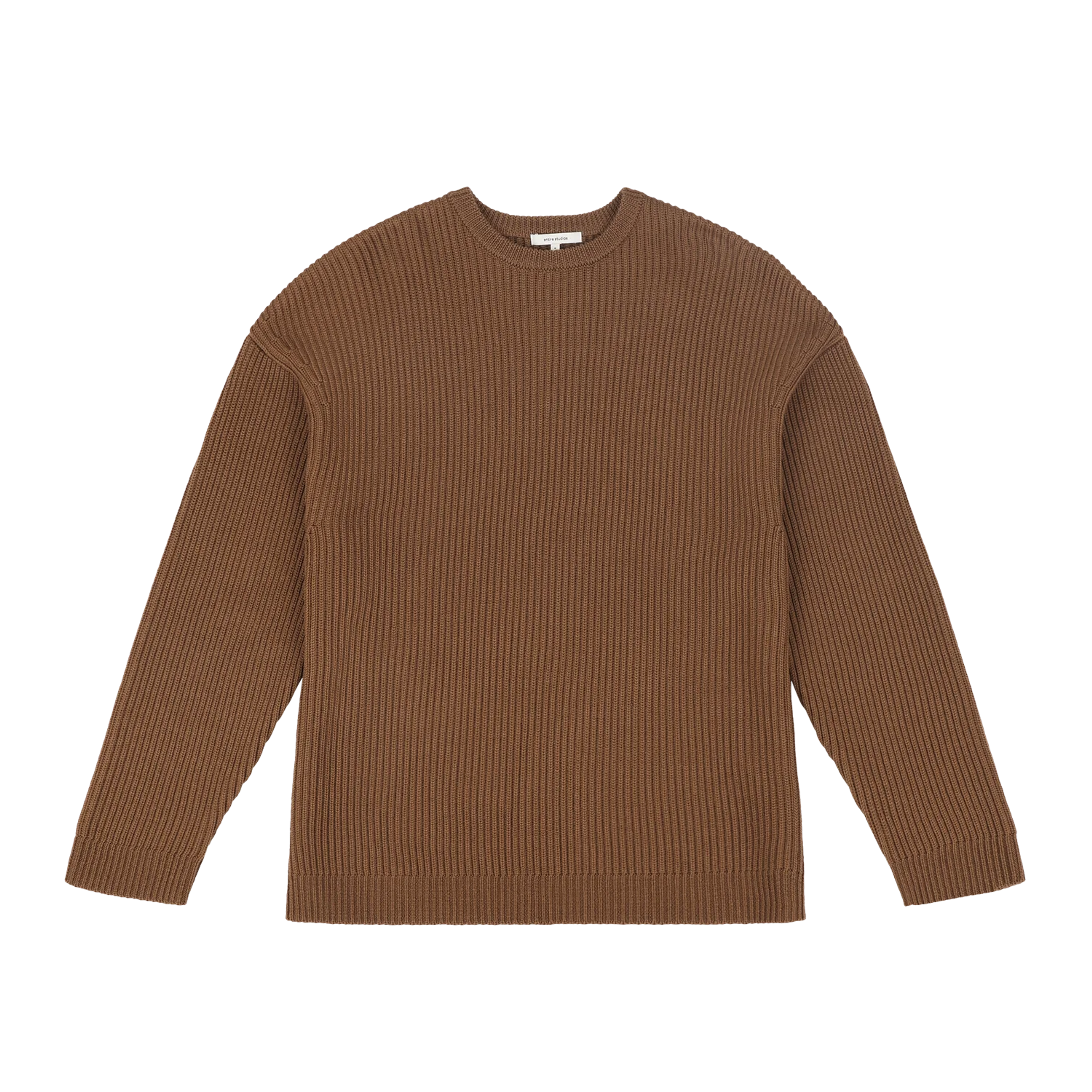 Product oversize-knit-crewneck-tobacco thumbnail