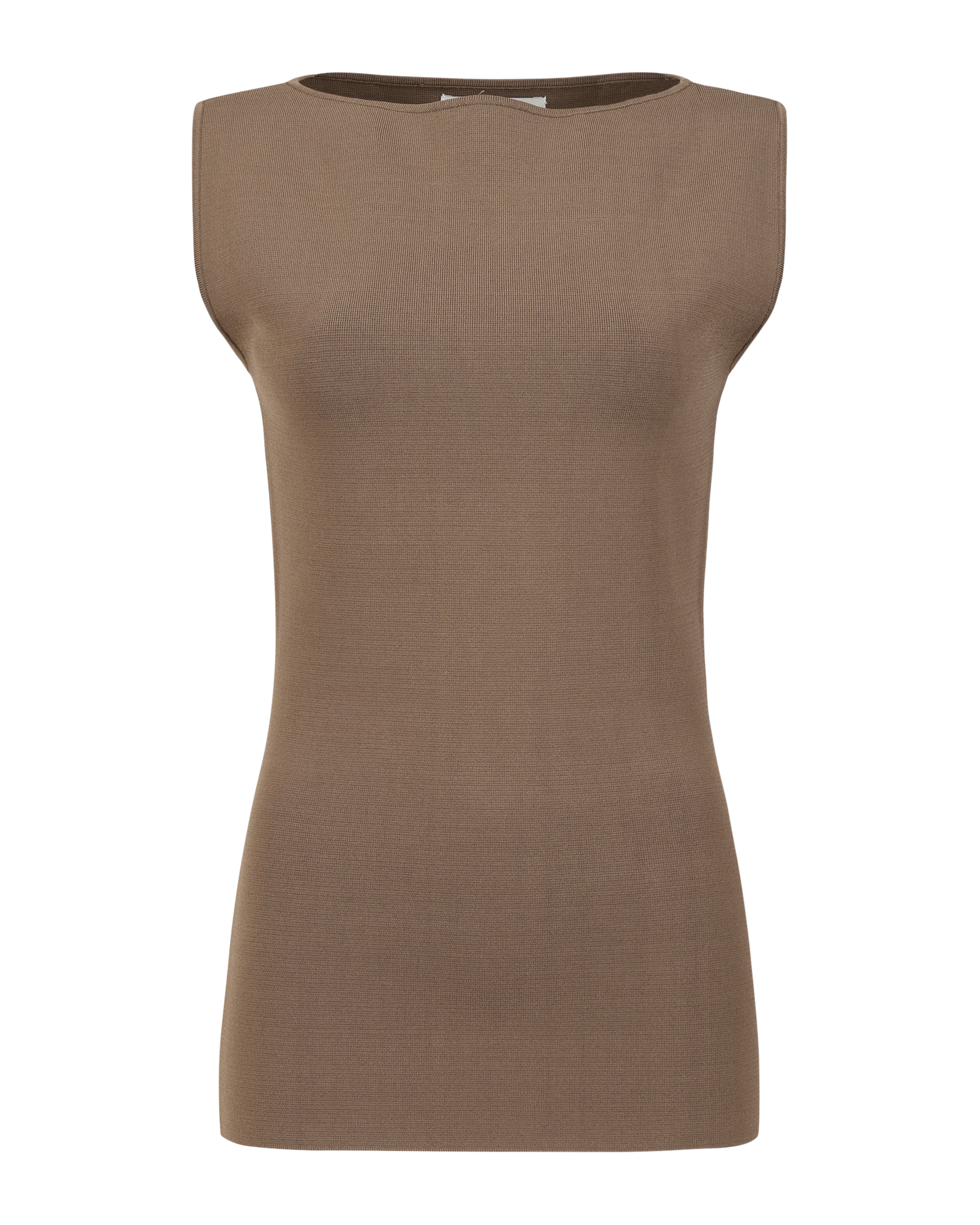 Boat Neck Top Tan - Image 3