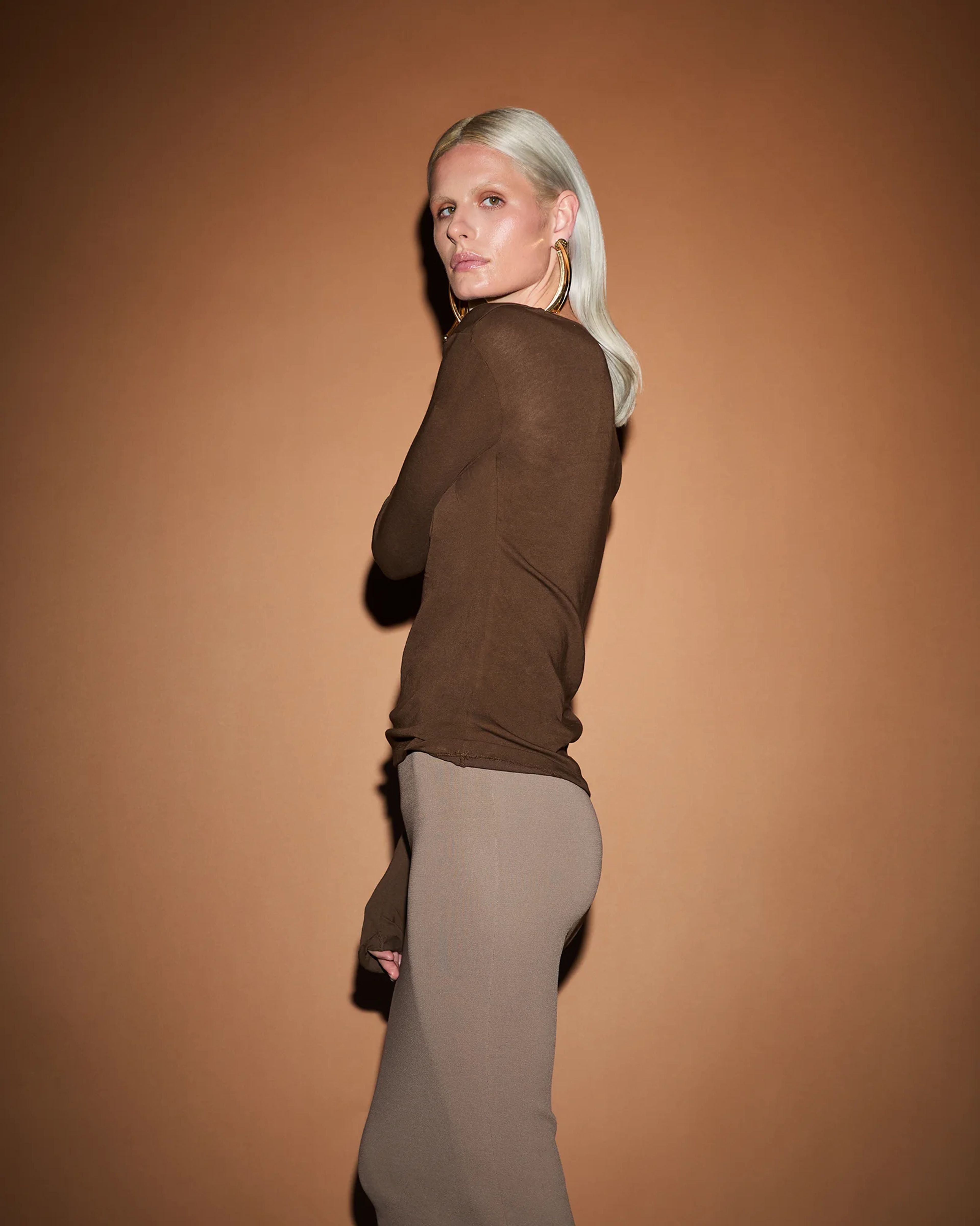 Sheer Long Sleeve Brunette - Image 2