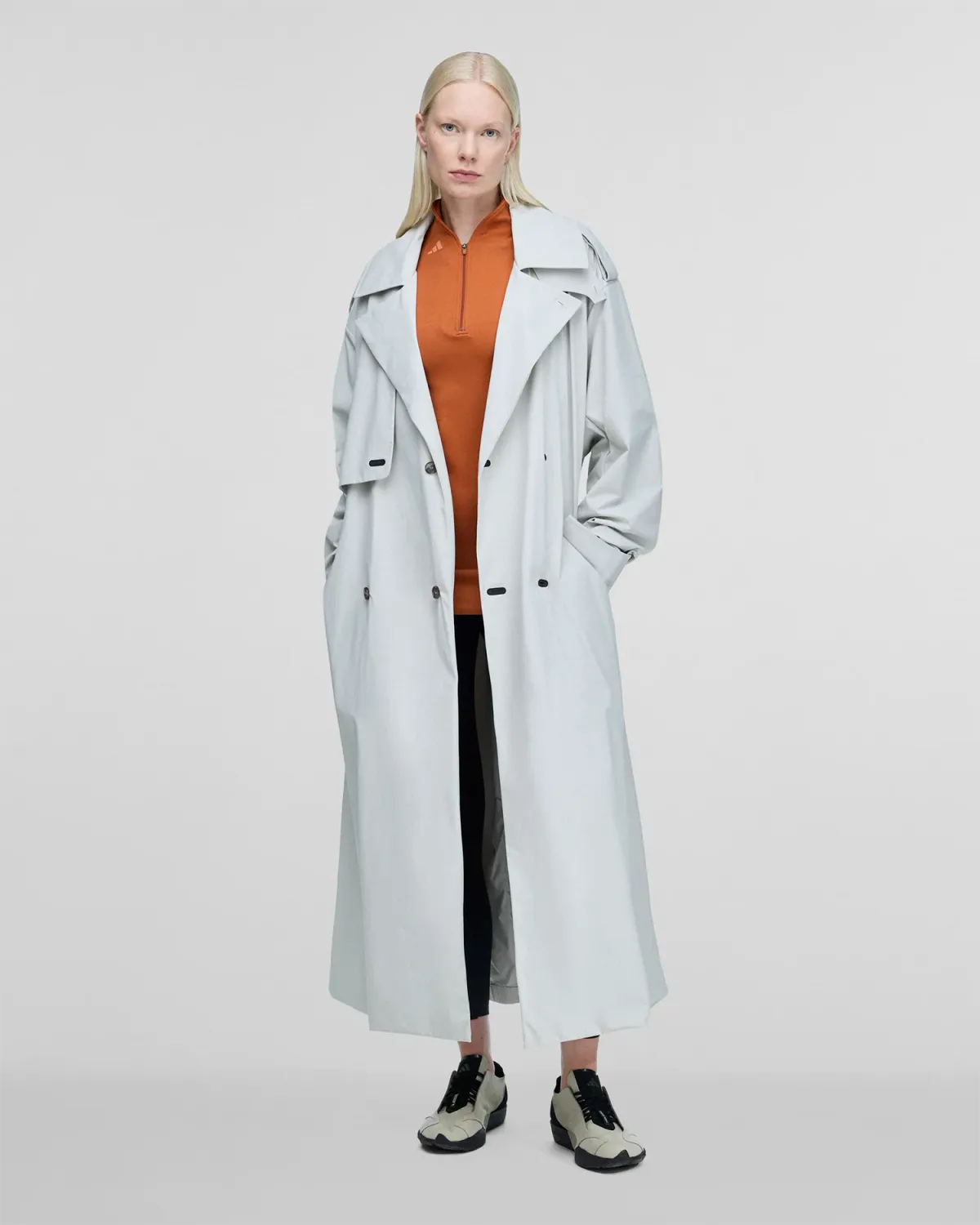 Uniform Trenchcoat Chalk Pearl - Image 9