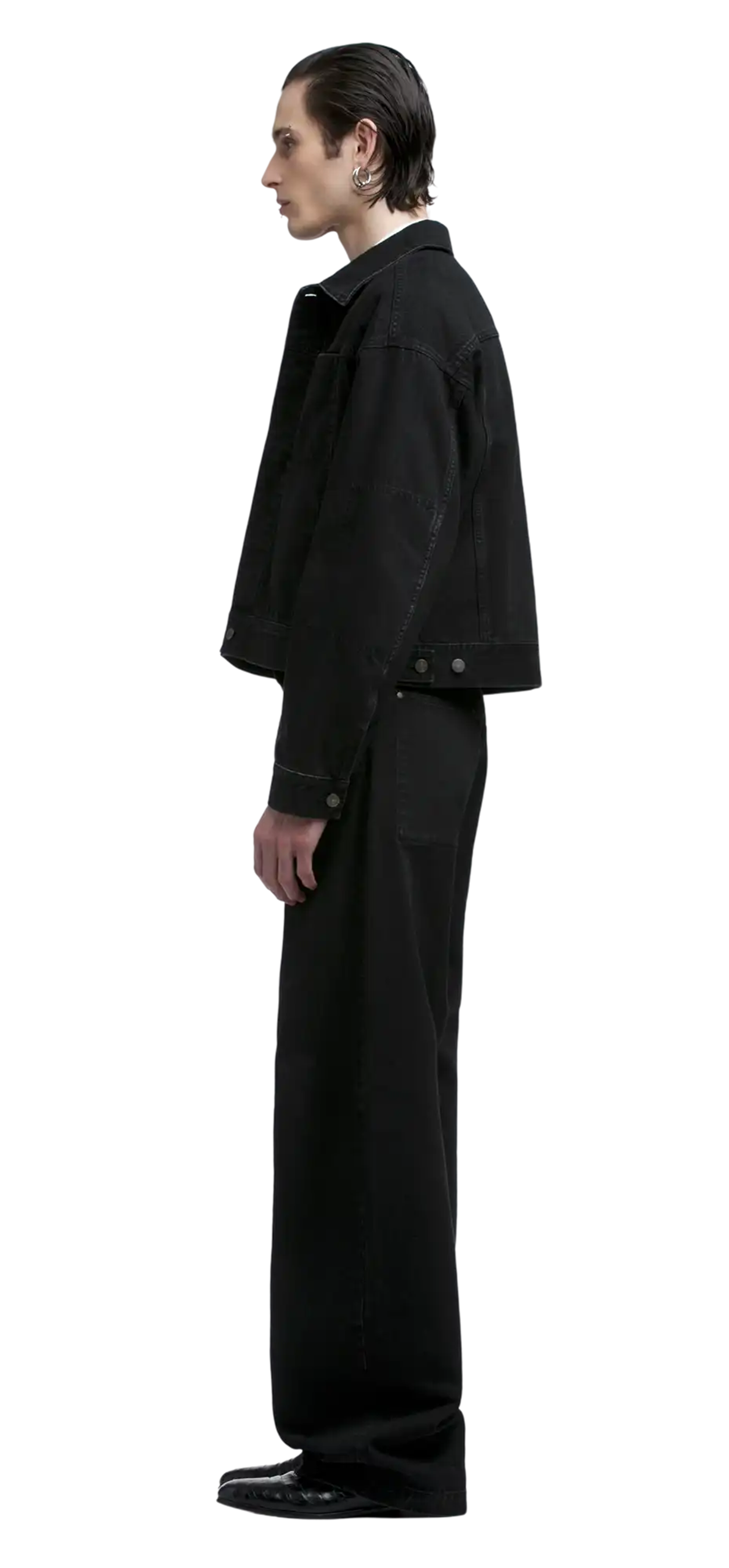 gem denim jacket magnetite - entire studios