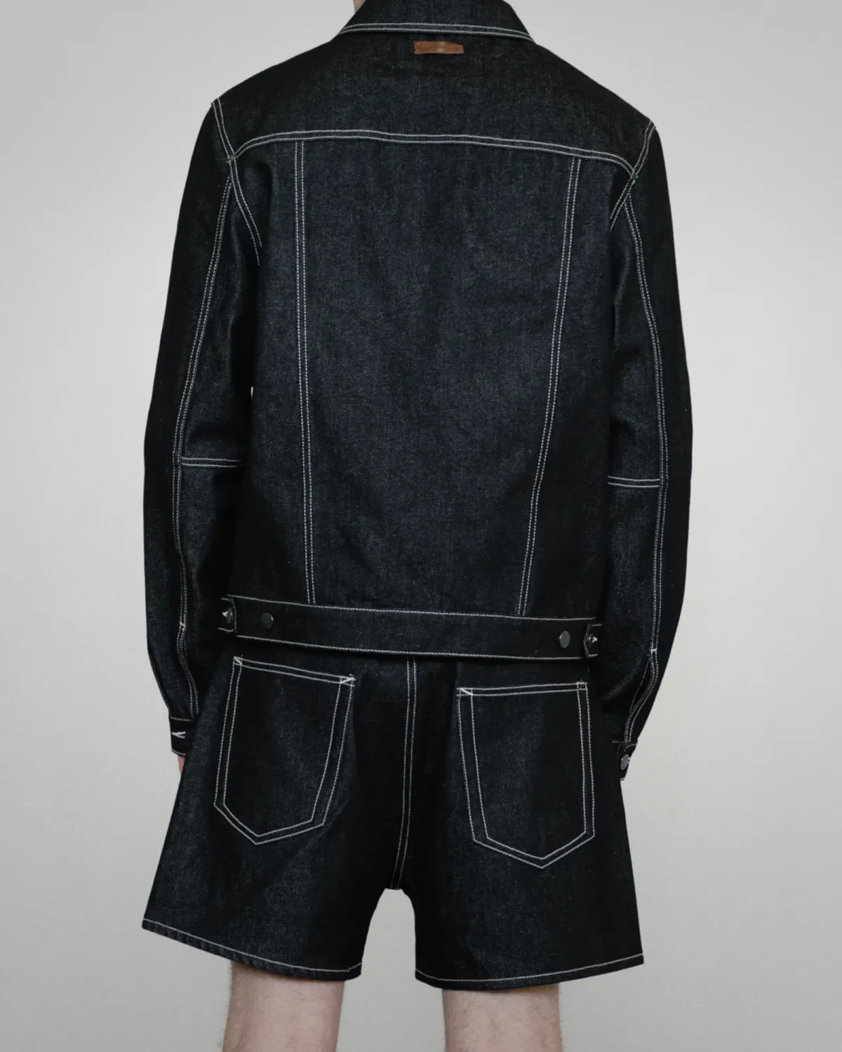 Bambi Denim Short Raw Black - Image 2