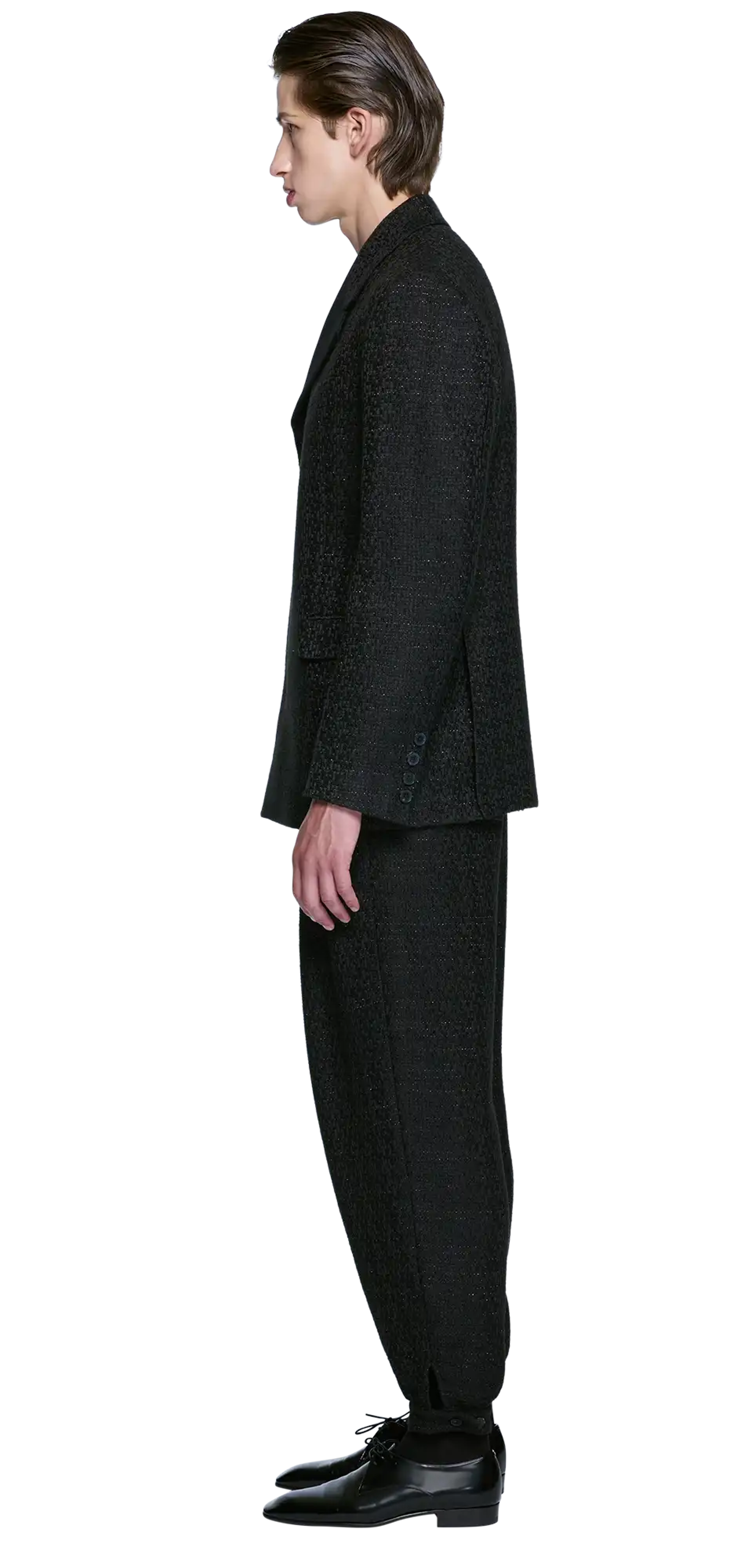 dual-tailored-jacket-textured-black character left view