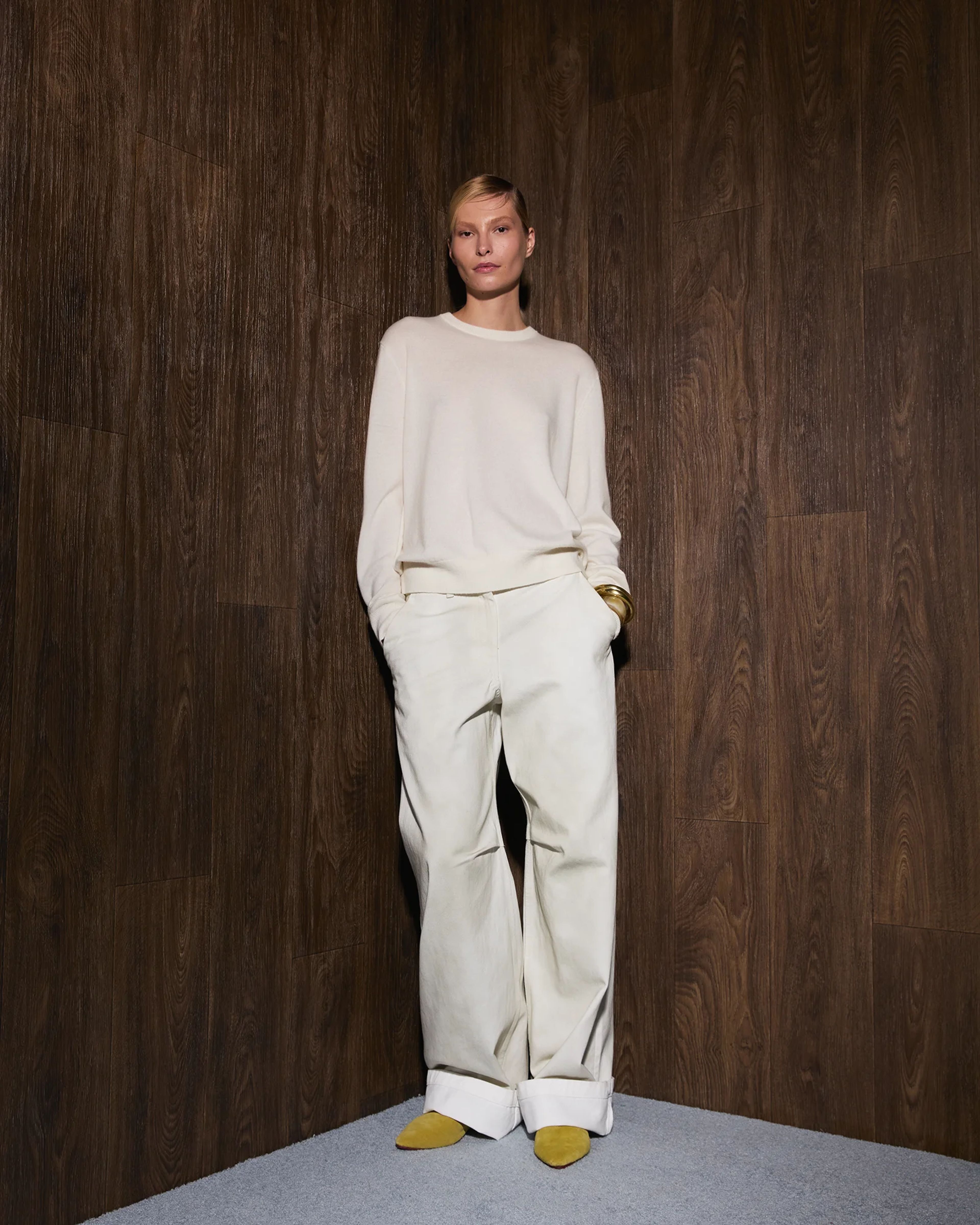 Knit Crewneck Bone - Image 1