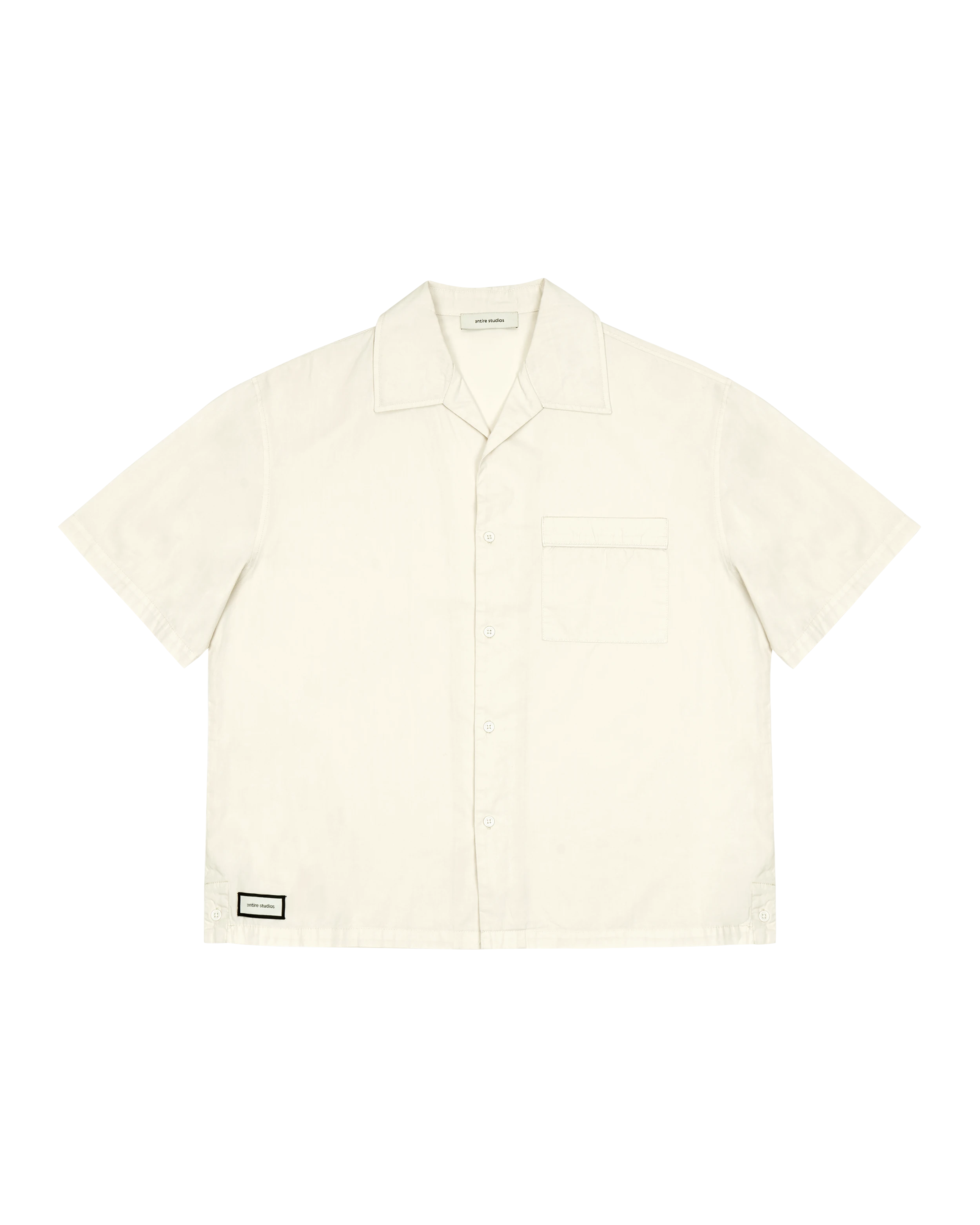 SS Pajama Shirt Off White - Image 8