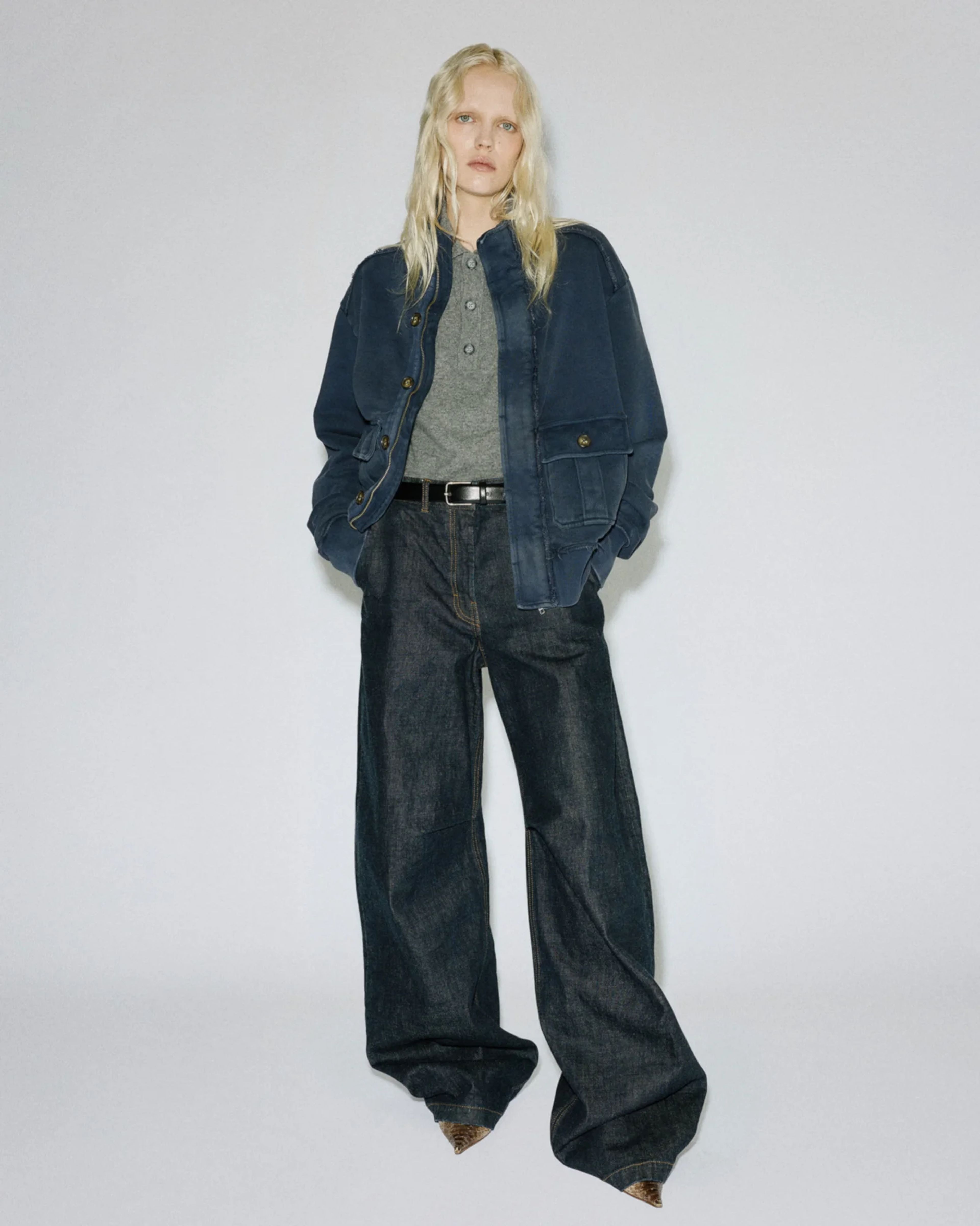 Supply Track Jacket Salted Navy - Image 3