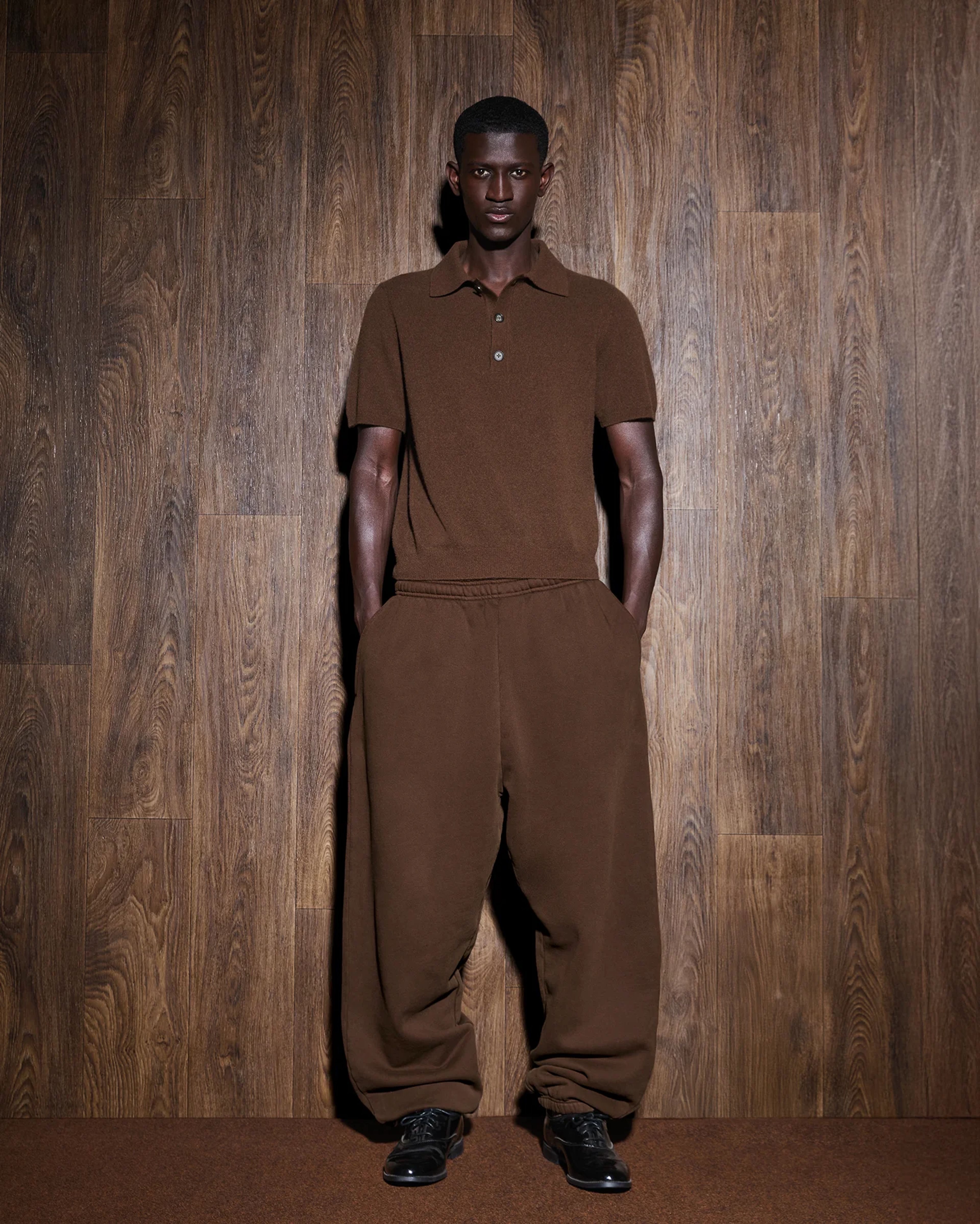 Short Sleeve Knit Polo Cedar - Image 1