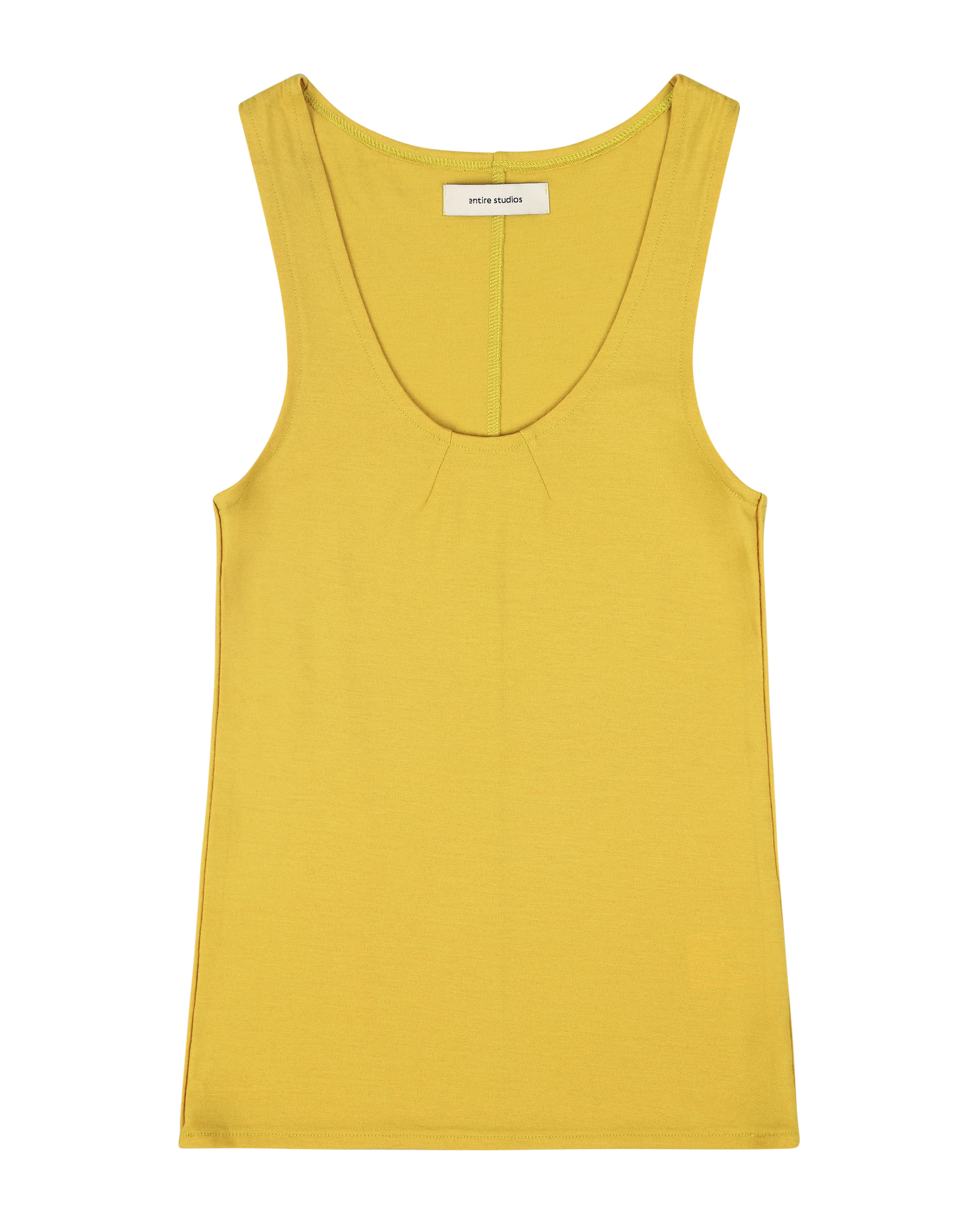 Stretch Wool Tank Mustard - Image 1