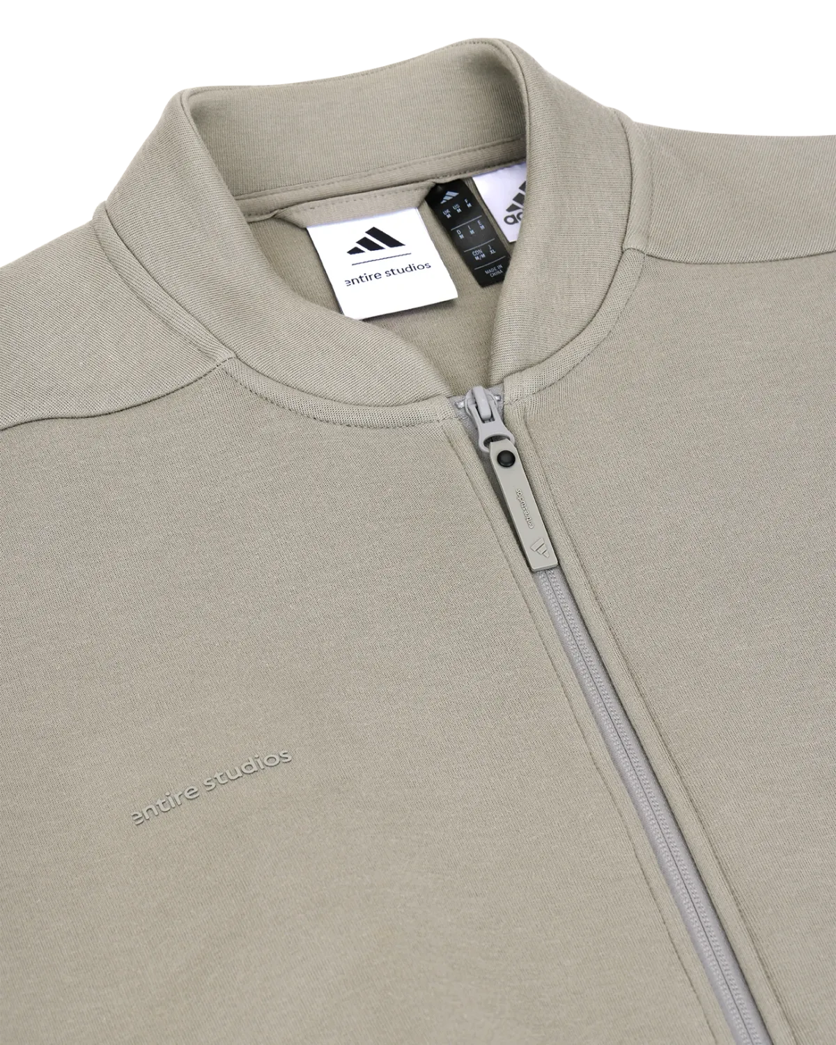 Z.N.E. Full Zip Knit Putty Beige - Image 7