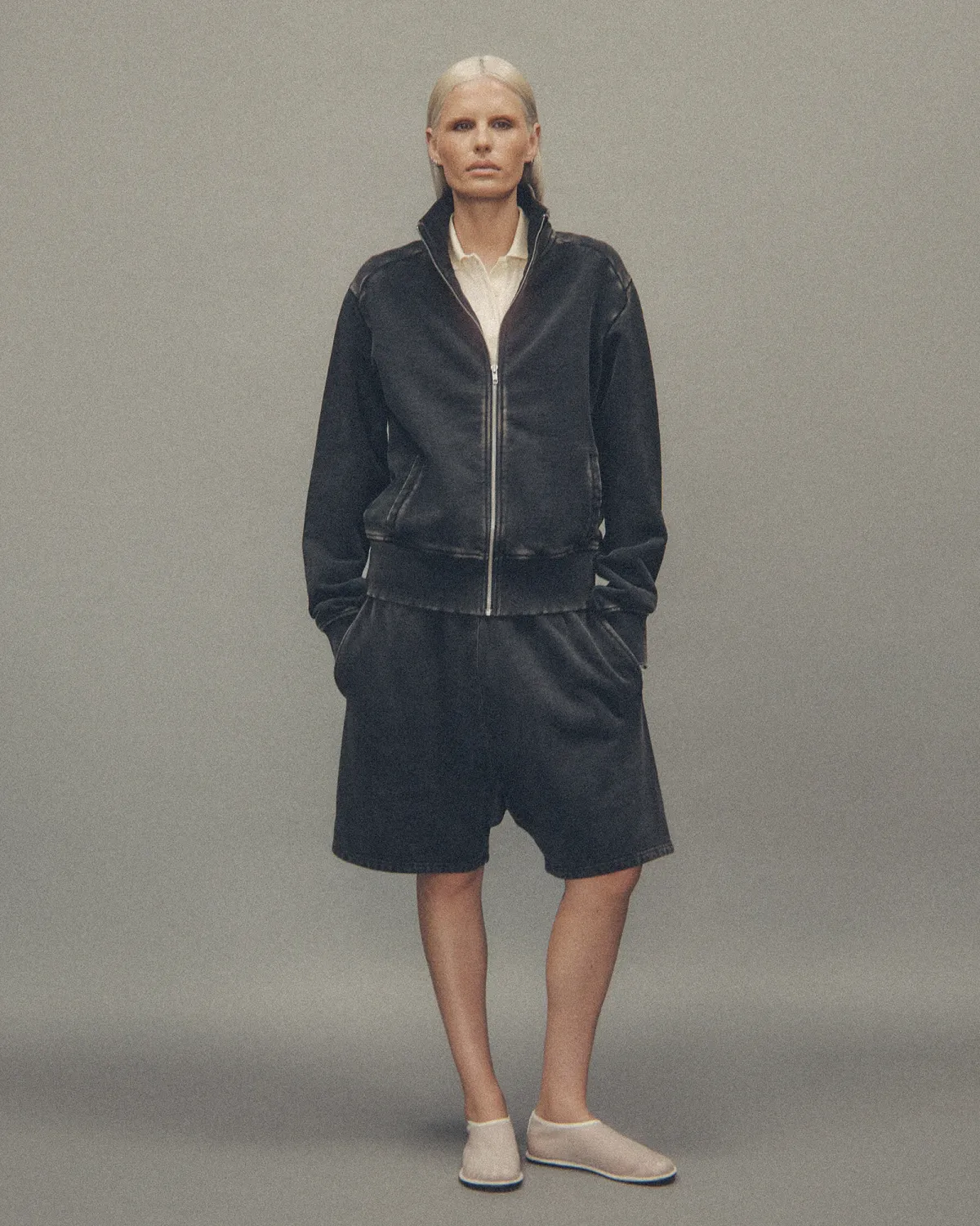 Standard Track Jacket Washed Black - Image 2