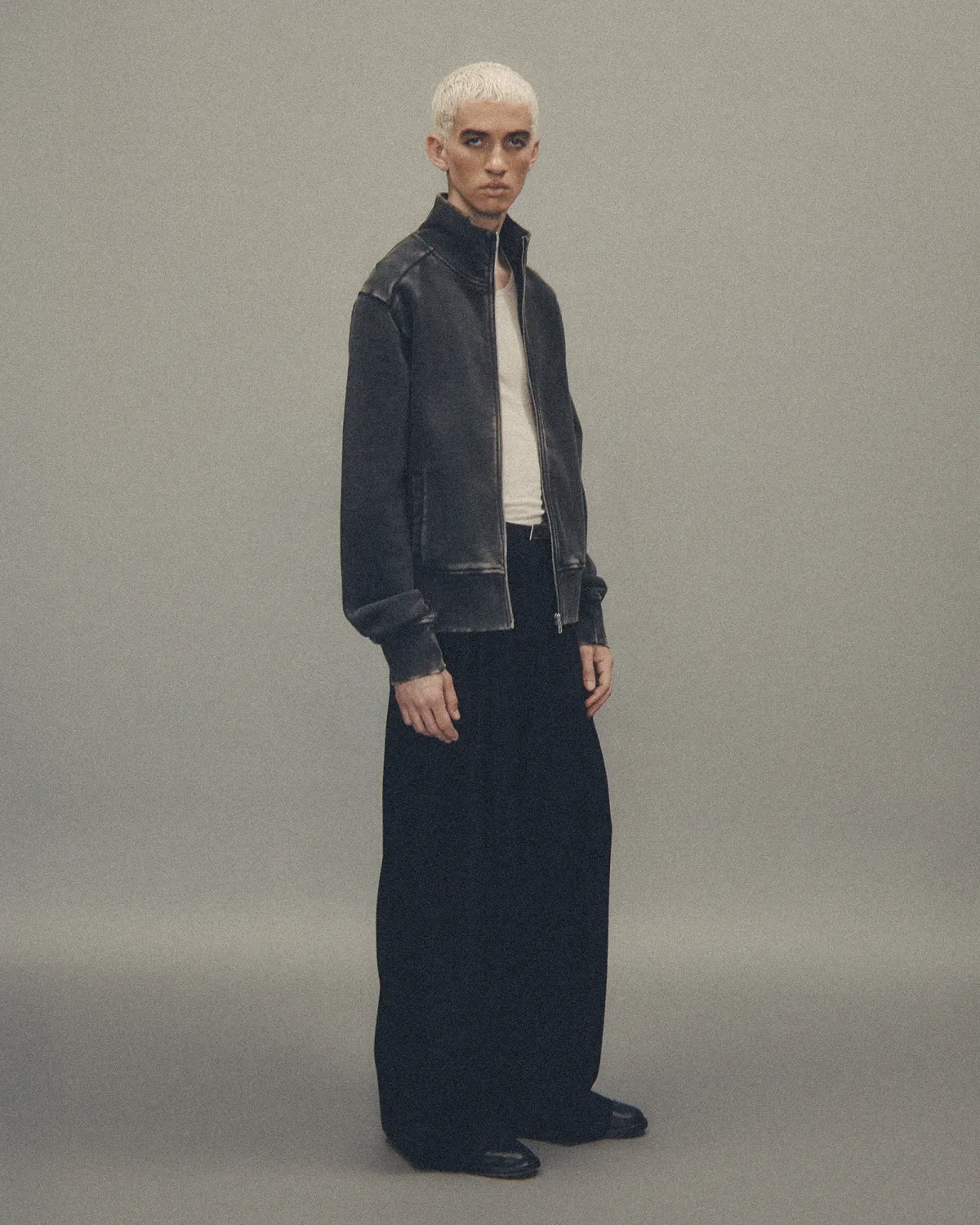 Standard Track Jacket Washed Black - Image 3