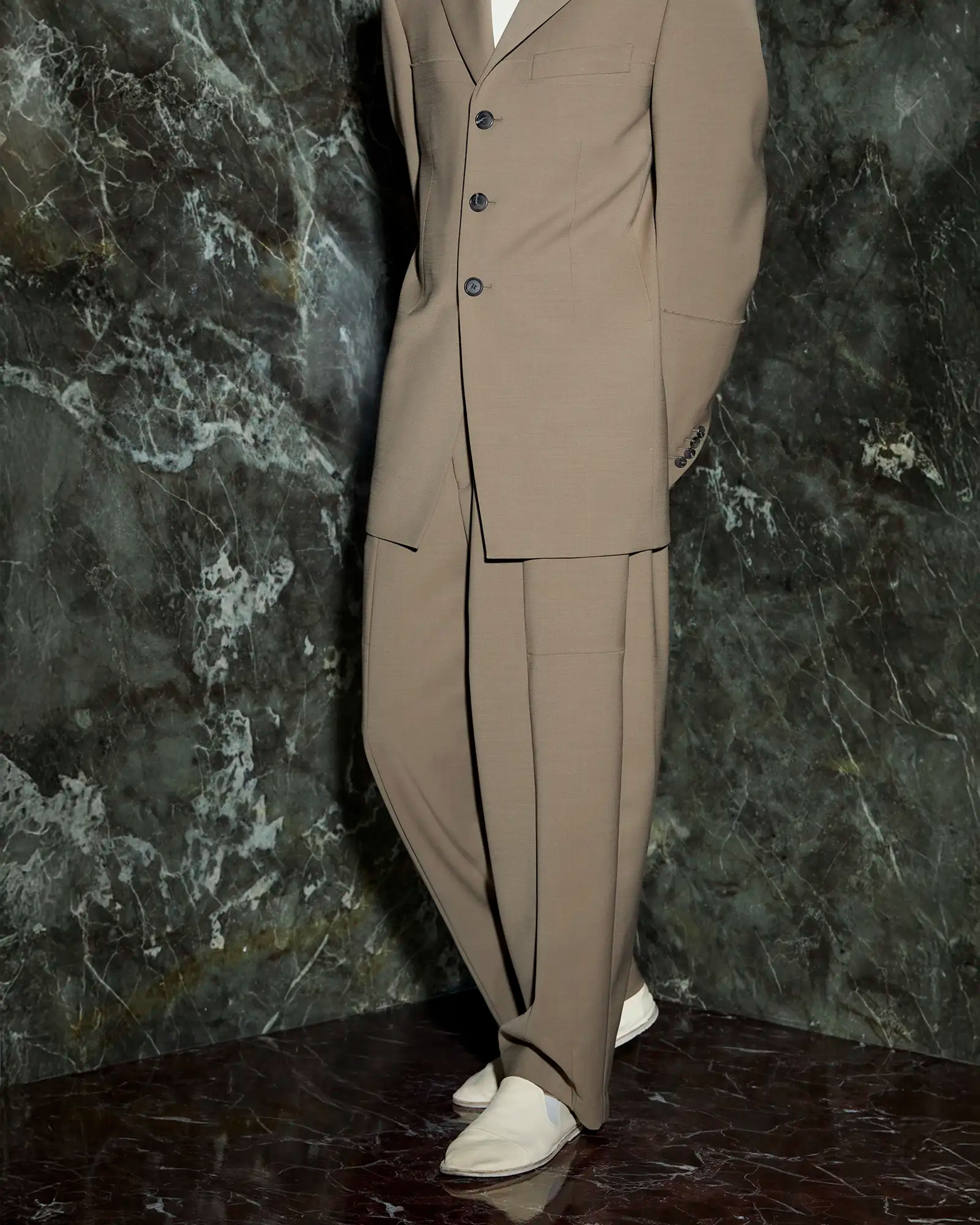 Single Breasted Jacket Camel - Image 2