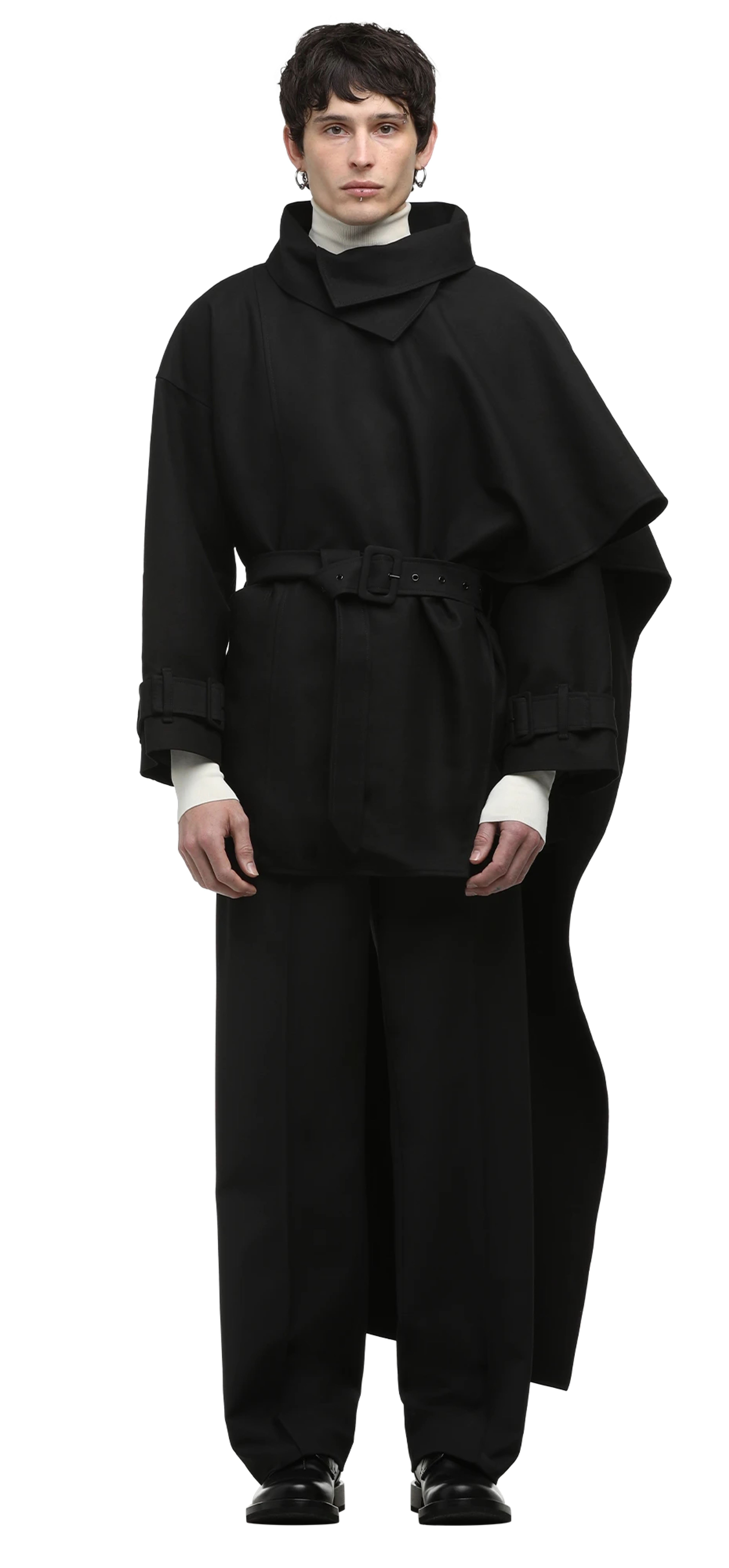 mini-scarfcoat-black character front view